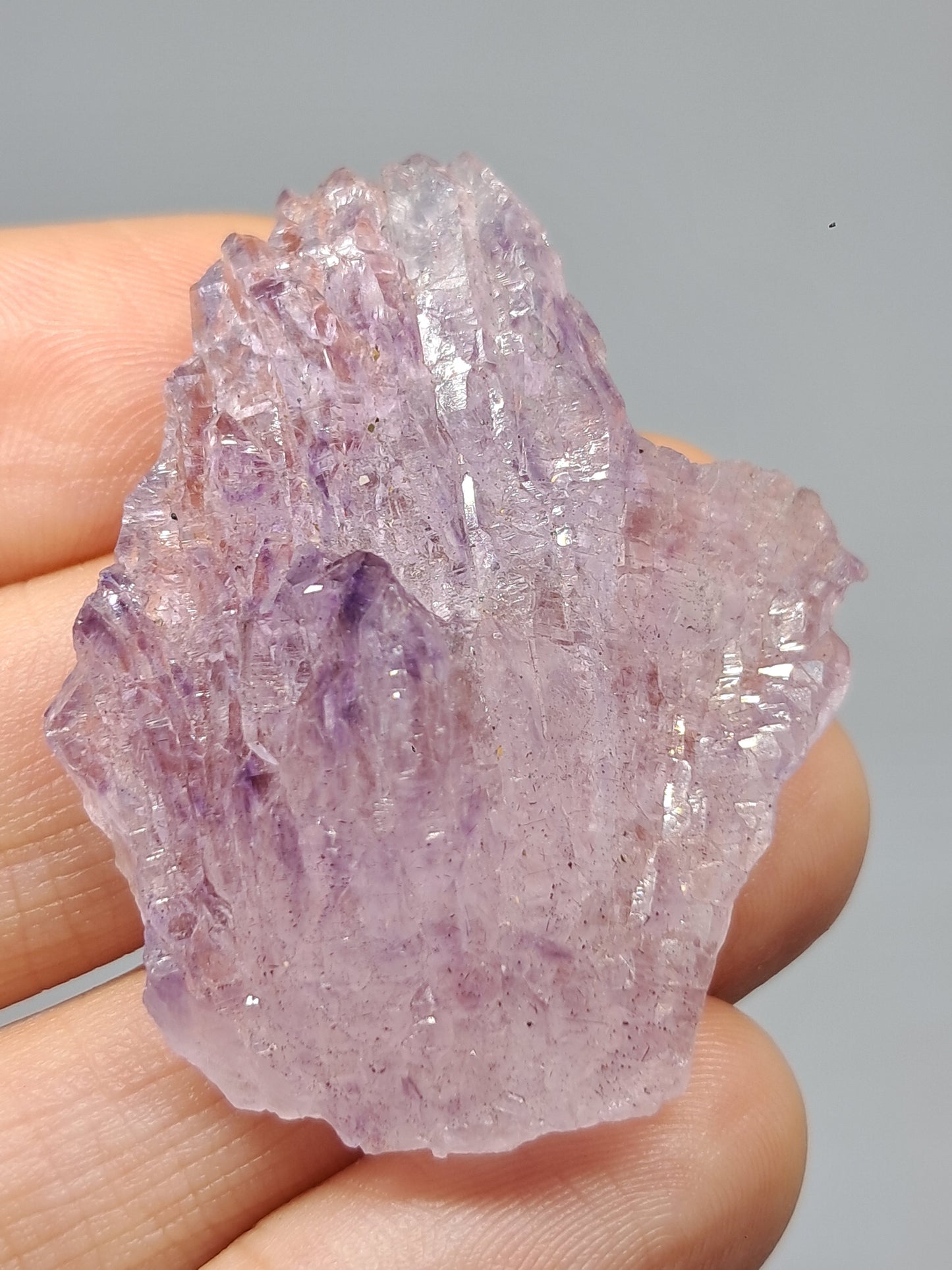 Amethyst Scepter Cluster w/ Goethite (Karur) Crystal Quartz Point | Natural Stone | Mineral Specimen #KA68