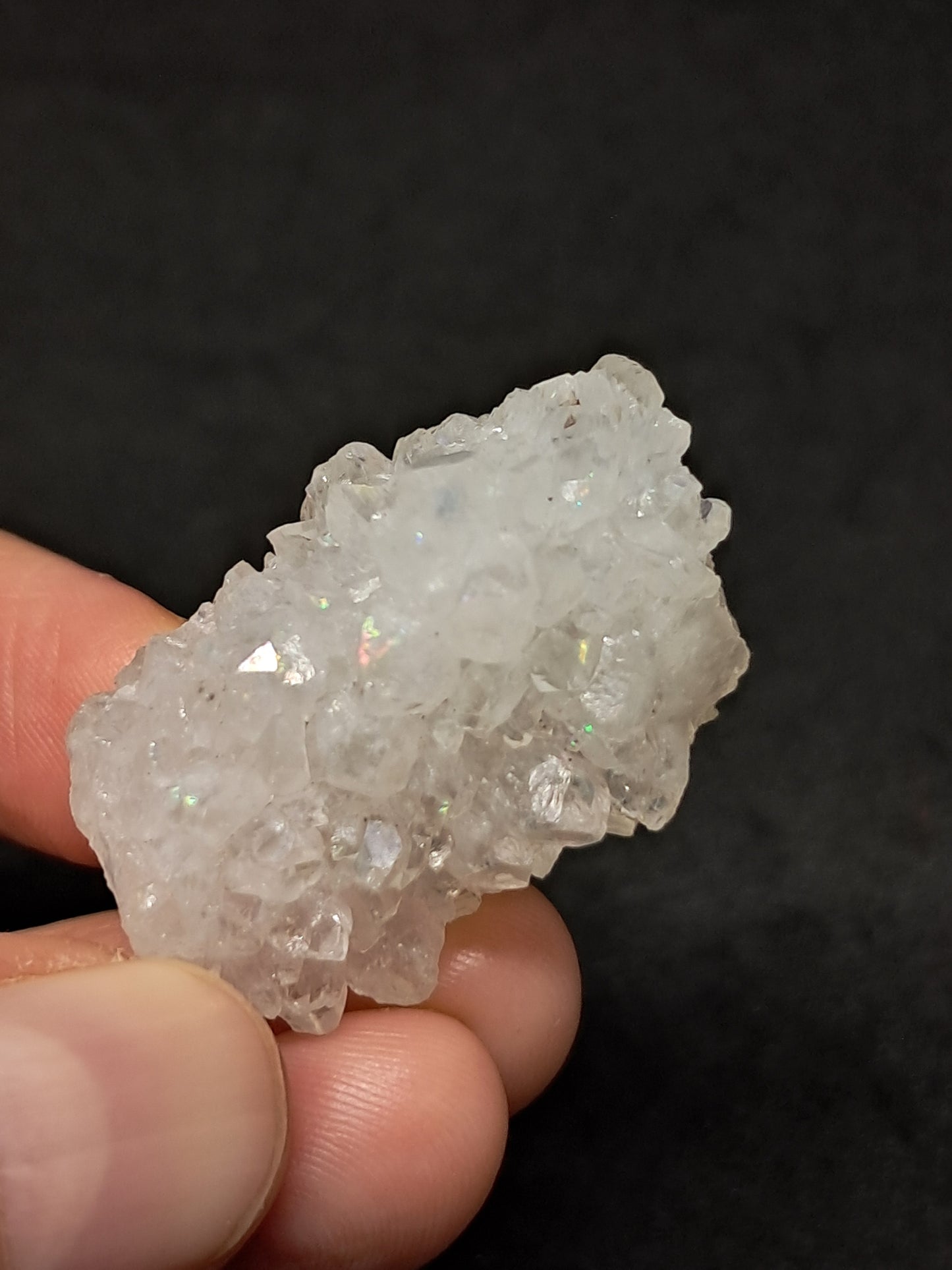 Iris Quartz Stalactite (Anandalite) *high iridiscence* (Non-precious stone) #AQ28