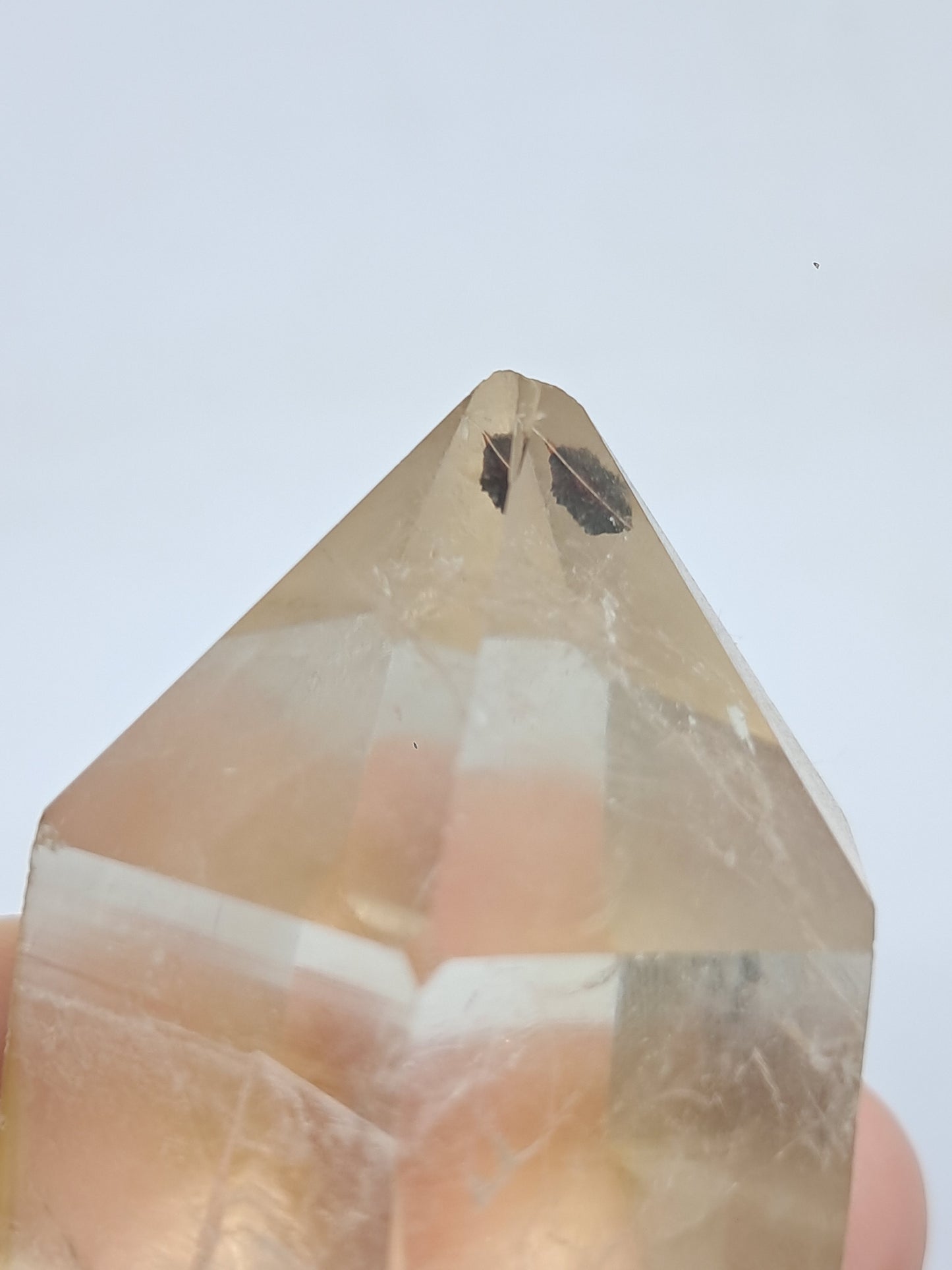 Natural Citrine "Kundalini" (Democratic Republic of Congo) Crystal Point | Mineral Specimen #CTN20