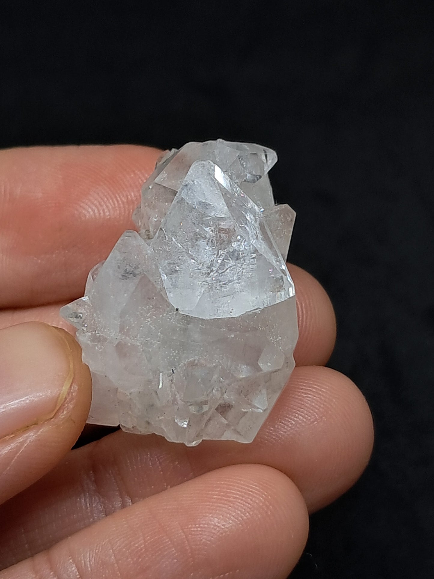 Clear Apophyllite Cluster (Ajanta) Natural Crystal | Mineral Specimen #AP52