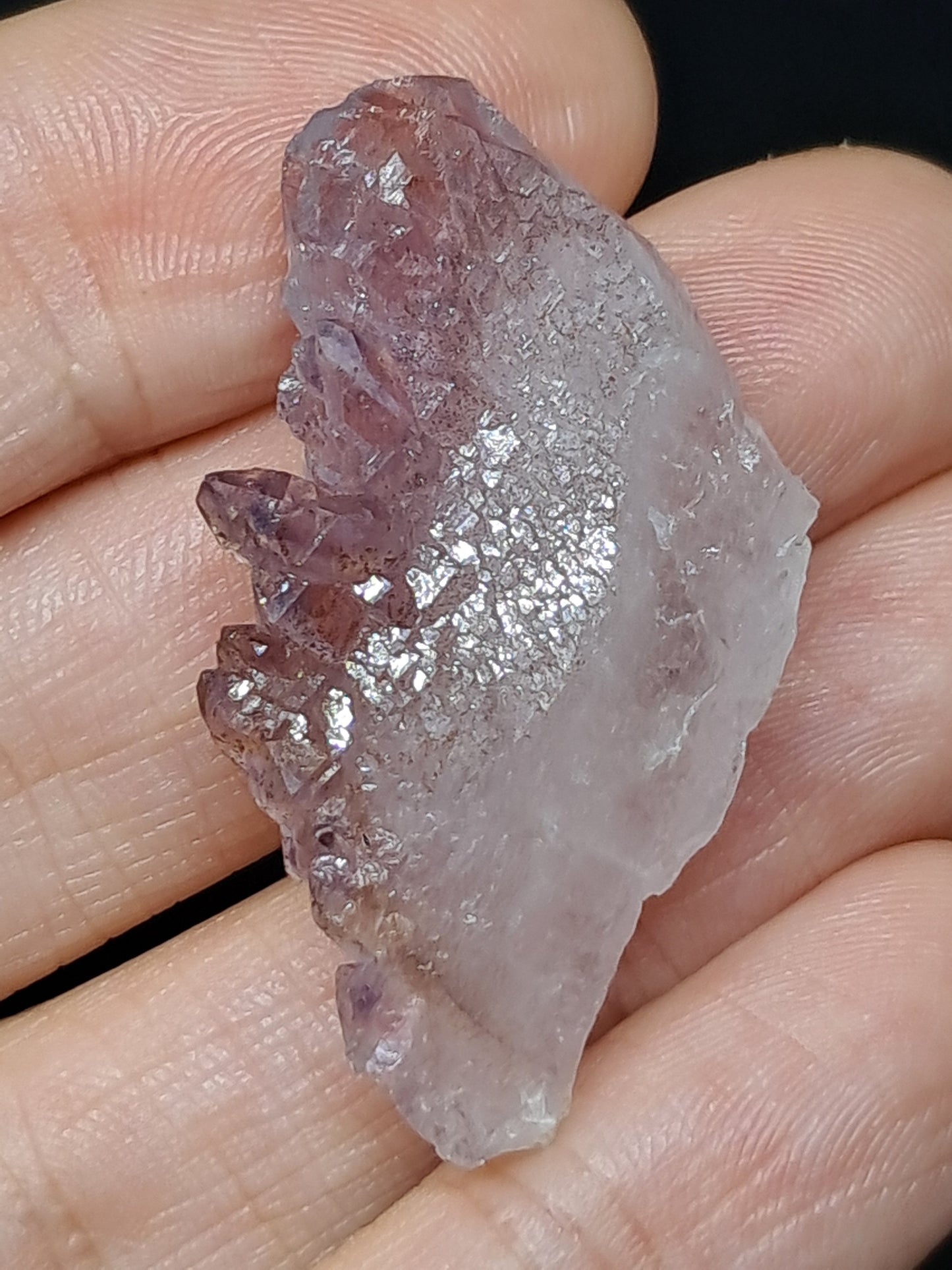 Elestial Amethyst w/ "Super Seven" inclusions (Karur) Crystal Cluster | Natural Stone | Mineral Specimen #KA88
