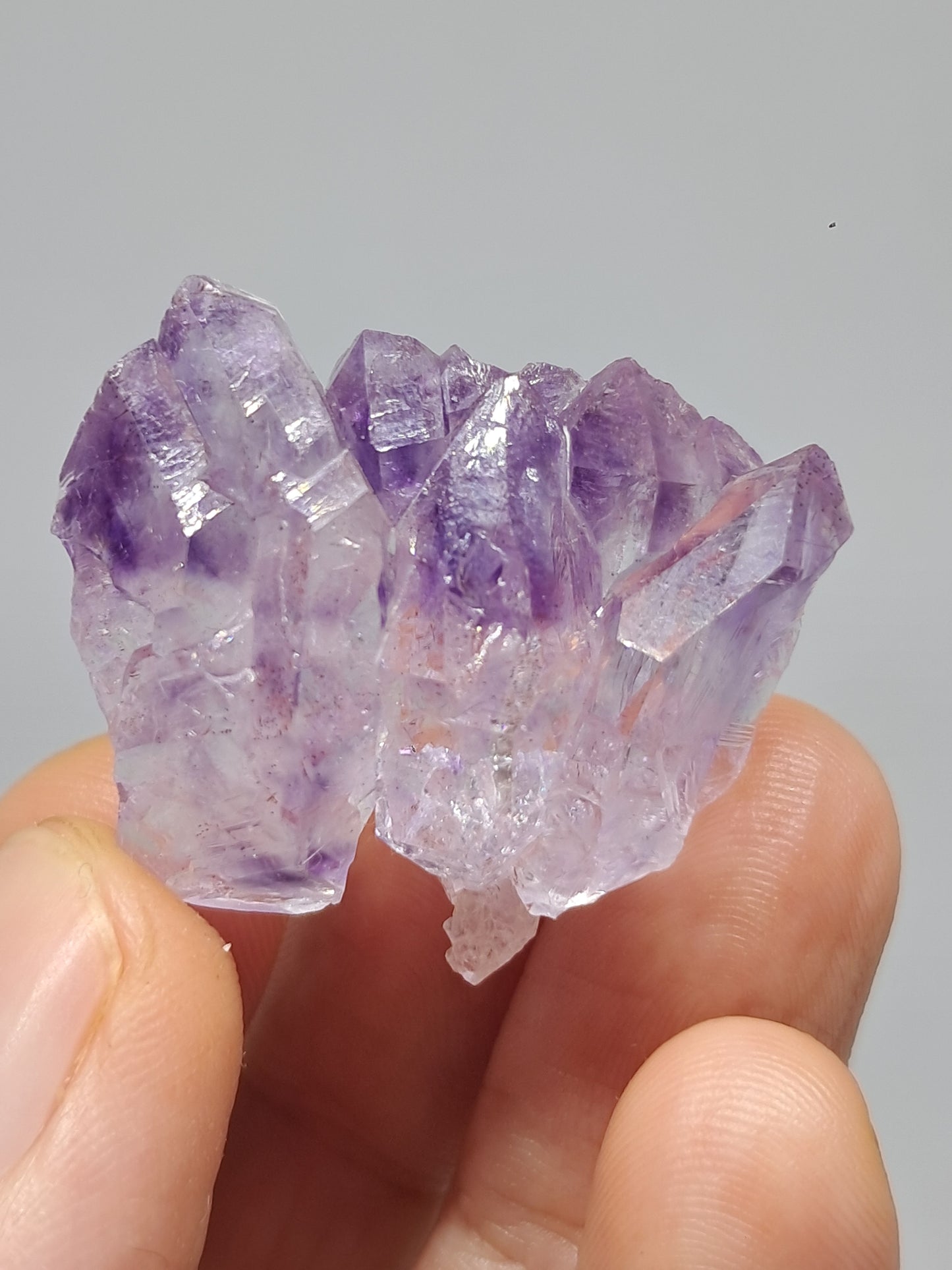 Amatista Elestial (Karur) | Cúmulo de Cristales | Piedra Natural | Ejemplar Mineral #KA97