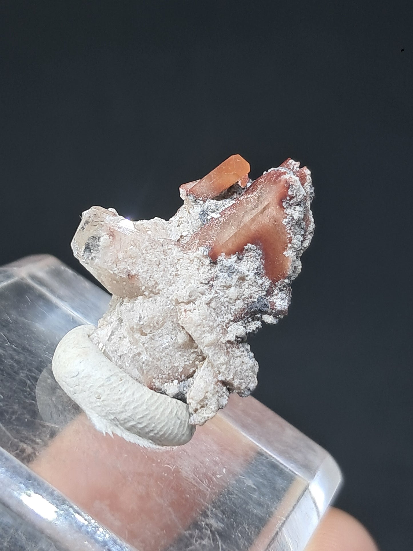Cristales de topacio natural en matriz (México), piedra preciosa rara | Ejemplar mineral n.° TPZ24