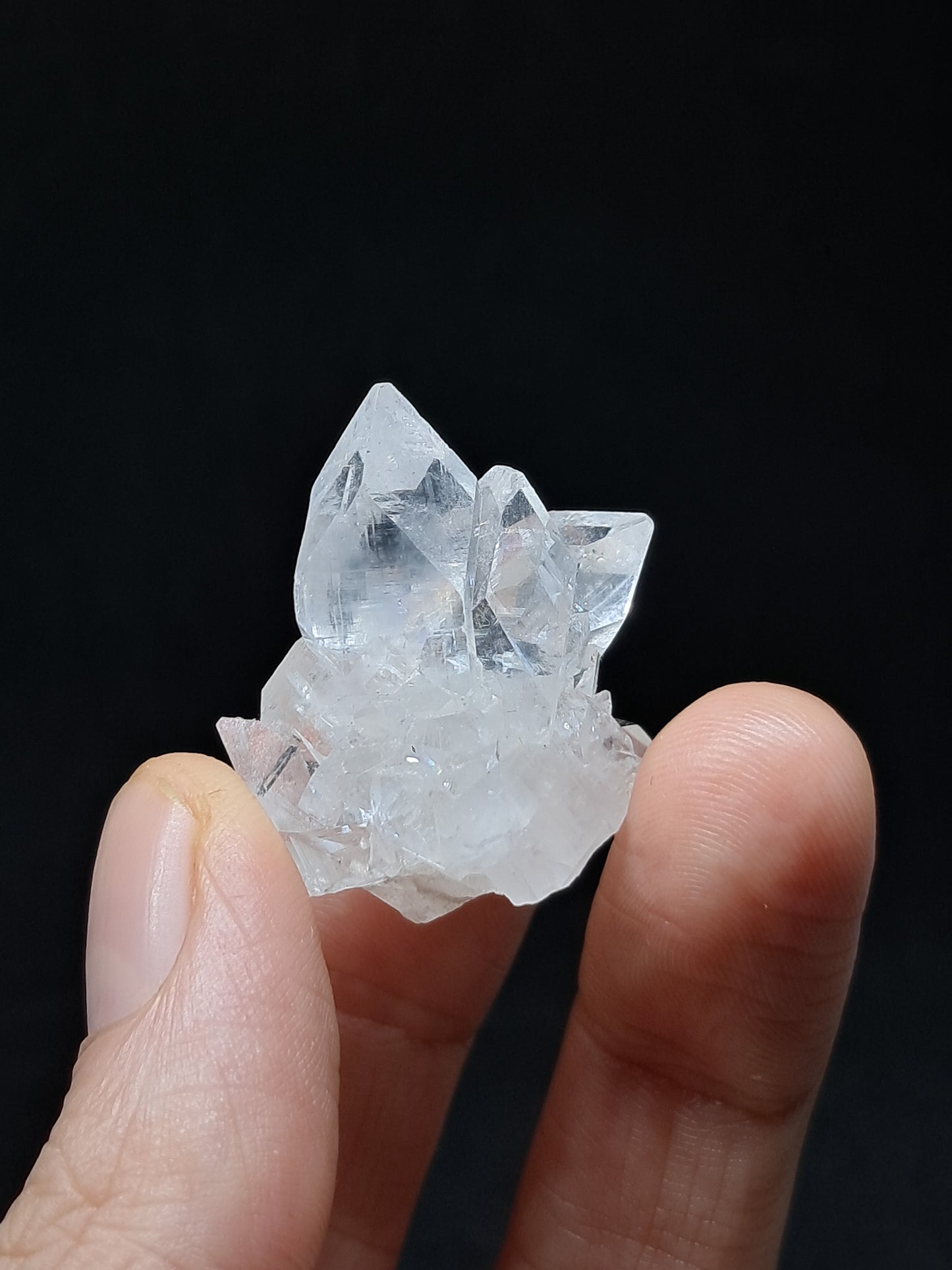 Clear Apophyllite Cluster (Ajanta) Natural Crystal | Mineral Specimen #AP53