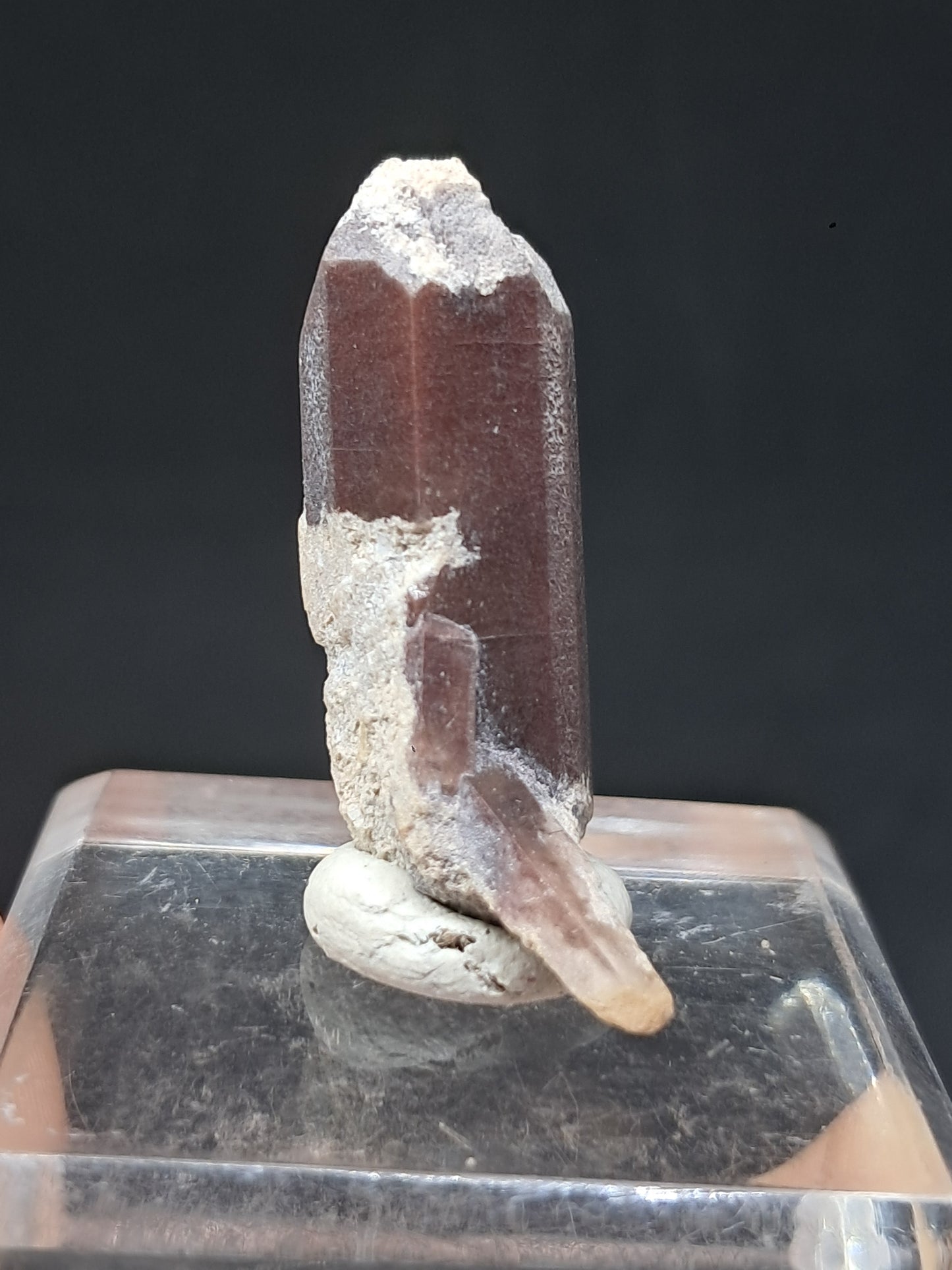 Cristal de topacio natural (México), piedra preciosa rara | Ejemplar mineral n.° TPZ19