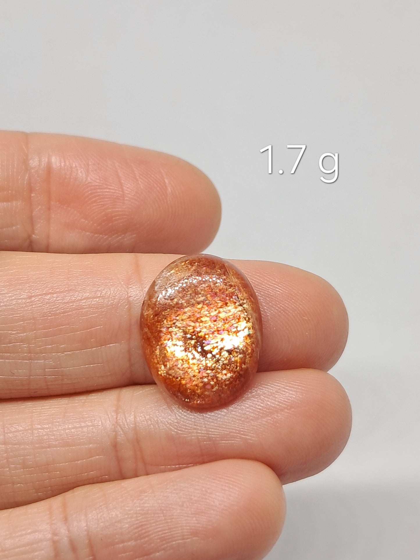 High Grade Sunstone Cabochons (Tamil Nadu) Polished Stones | Natural Crystal #PQ15