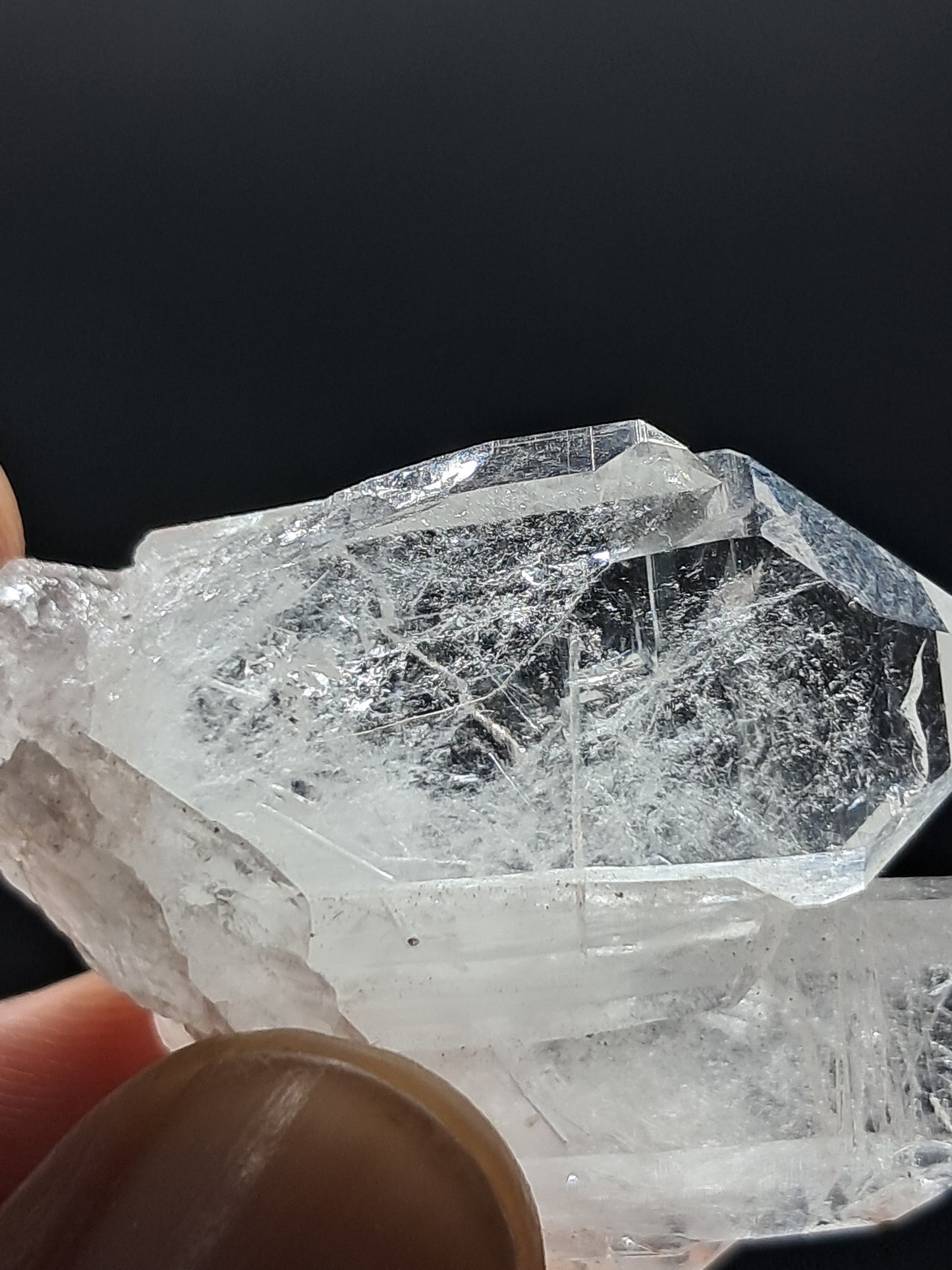Cúmulo de Cuarzo Faden Claro (Santander, Colombia) Punta Natural | Ejemplar Mineral n.° COQ18