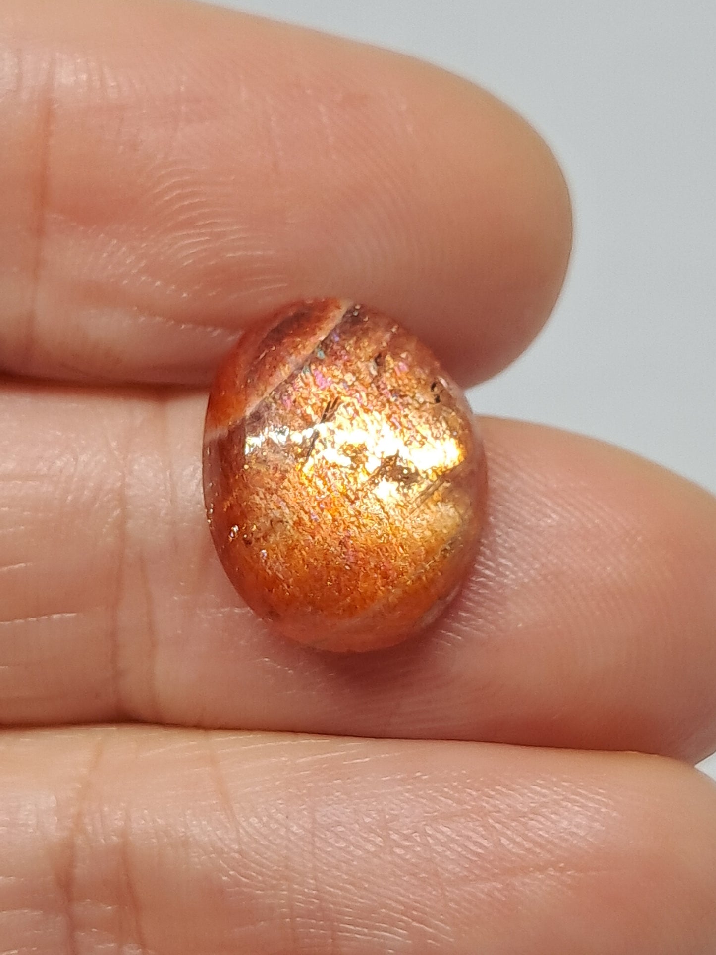 High Grade Sunstone Cabochons (Tamil Nadu) Polished Stones | Natural Crystal #PQ15