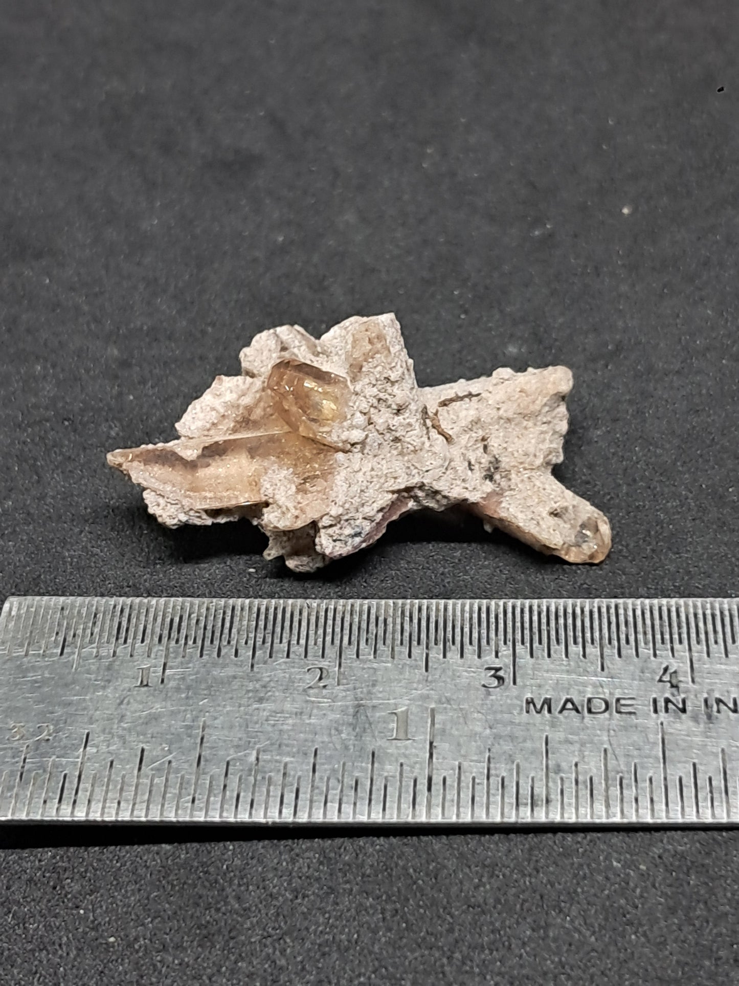 Cristales de topacio natural en matriz (México), piedra preciosa rara | Ejemplar mineral n.° TPZ23
