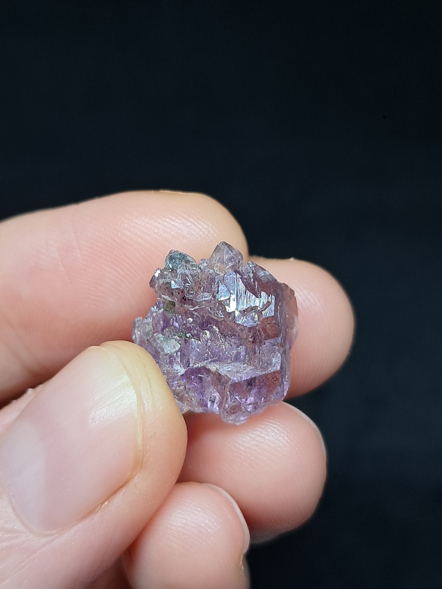 Set of 3 Amethyst from Karur w/ "Super Seven" Inclusions | Natural Crystals | Mineral Specimen #KA167