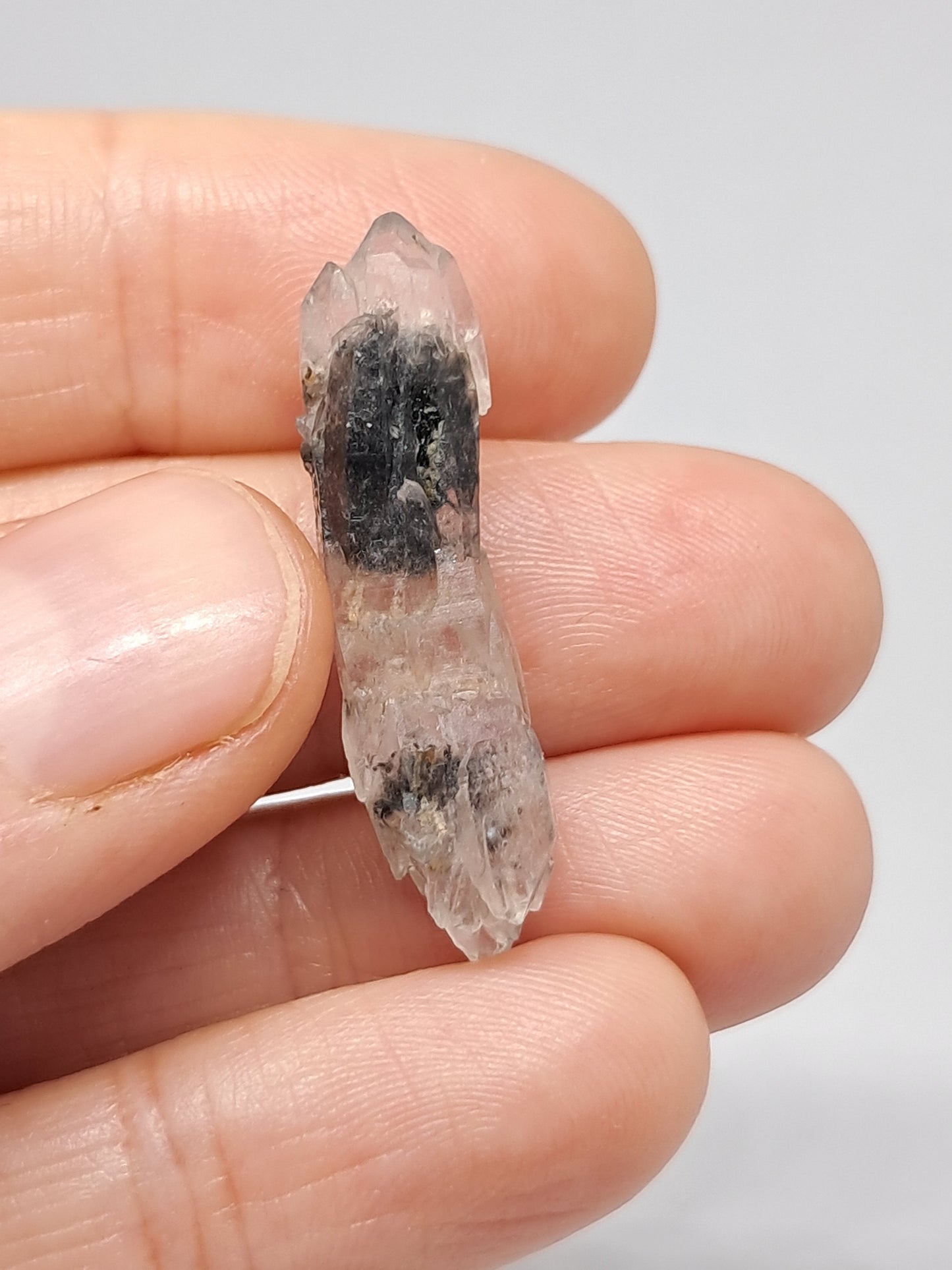 Tourmalinated Quartz Biterminated Crystal (Non-precious stone) #TQ23