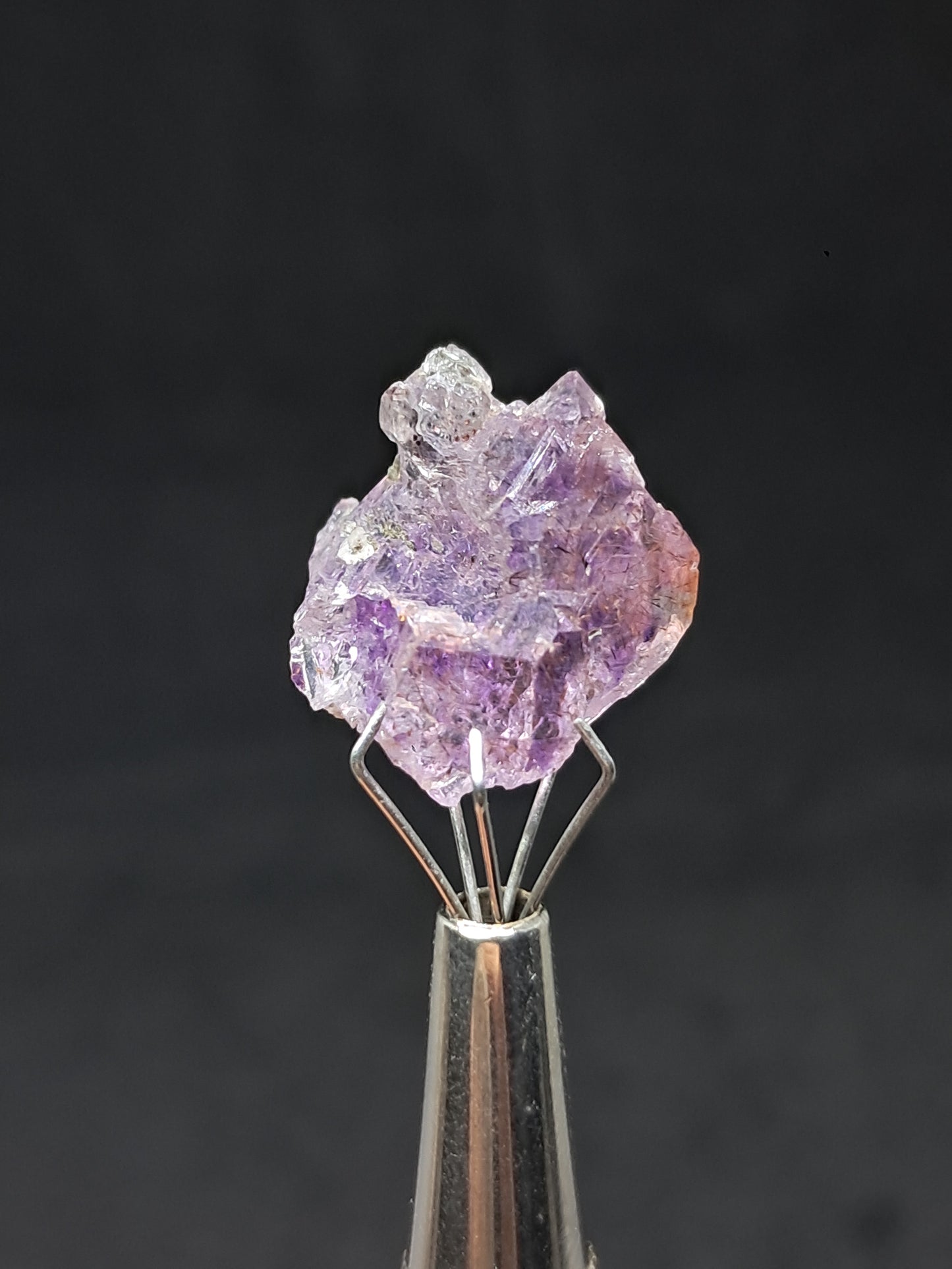 Set of 3 Amethyst from Karur w/ "Super Seven" Inclusions | Natural Crystals | Mineral Specimen #KA167
