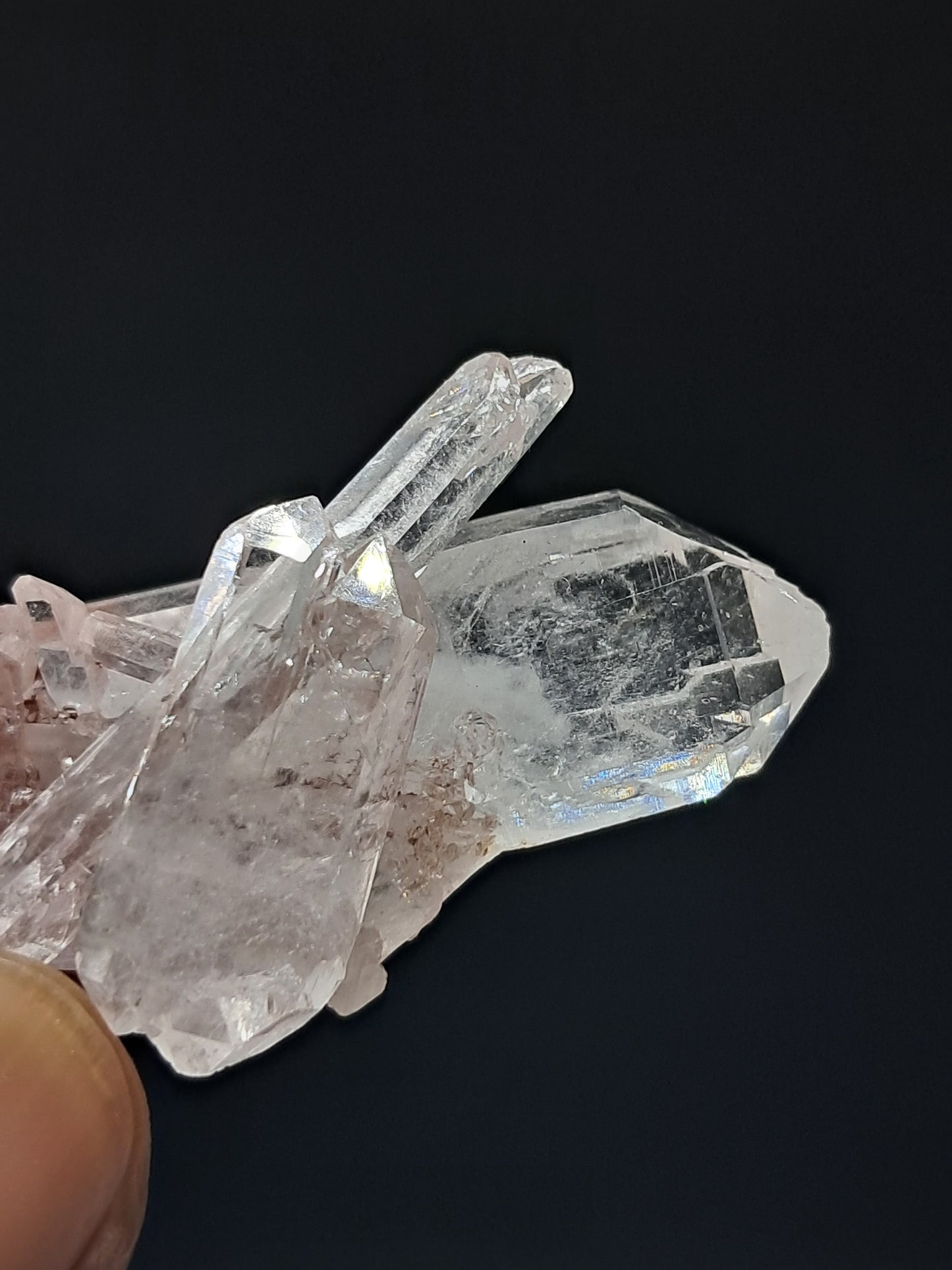 Cúmulo de Cuarzo Faden Claro (Santander, Colombia) Punta Natural | Ejemplar Mineral n.° COQ17