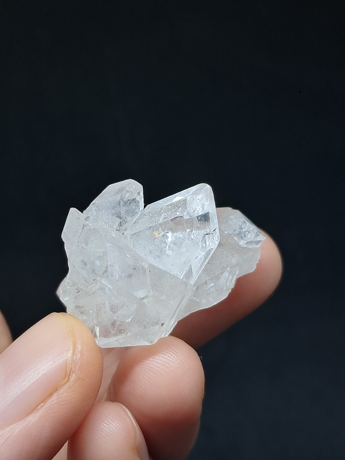 Clear Apophyllite Cluster (Ajanta) Natural Crystal | Mineral Specimen #AP52
