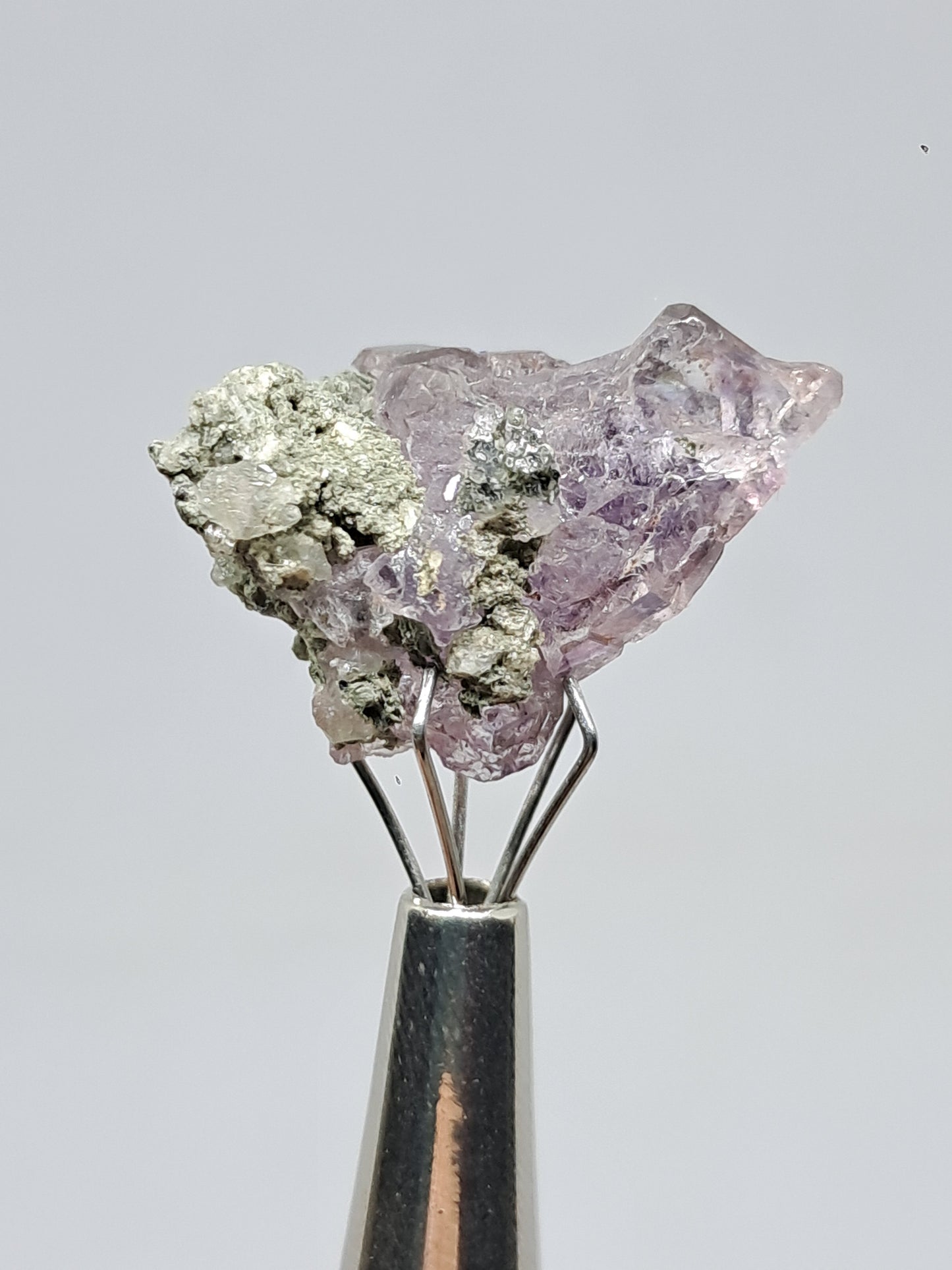 Set of 3 Amethyst from Karur w/ "Super Seven" Inclusions | Natural Crystals | Mineral Specimen #KA169