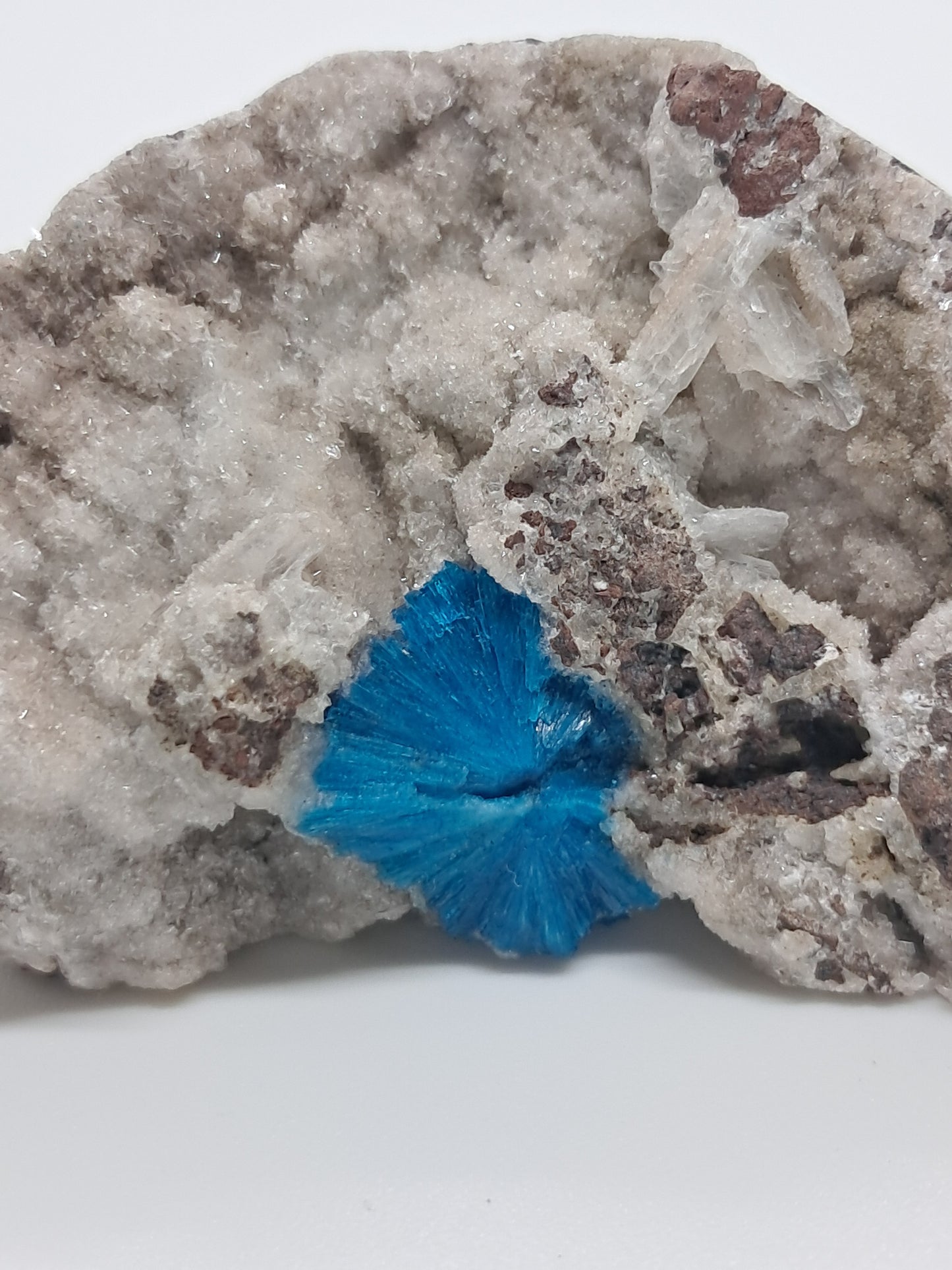 Cavansite on Heulandite Matrix (Wagholi) Rough Stone | Natural Crystal | Rare Mineral Specimen #CV31