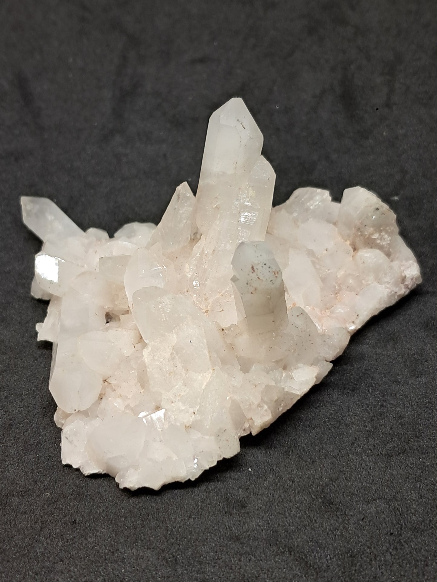 Quartz Cluster with White Chlorite (Himachal pradesh) | Milky Crystal #CH41
