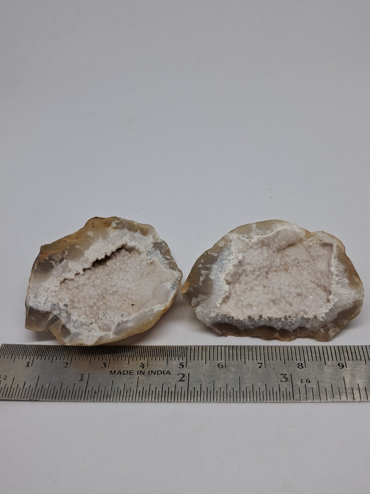 Botryoidal Chalcedony Geode (Ajanta) Rough Stone | Natural Crystal #GD10