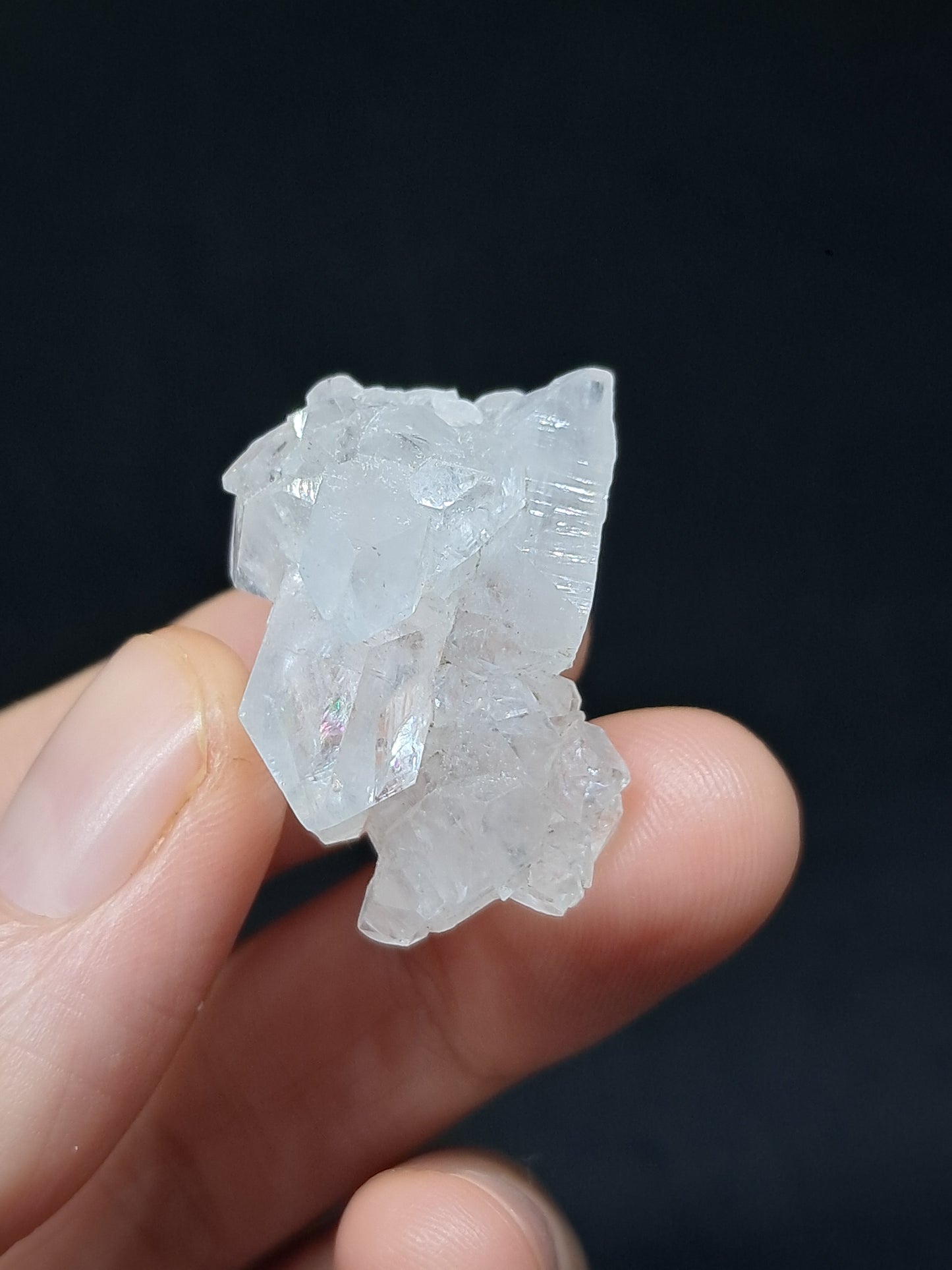 Clear Apophyllite Cluster (Ajanta) Natural Crystal | Mineral Specimen #AP52