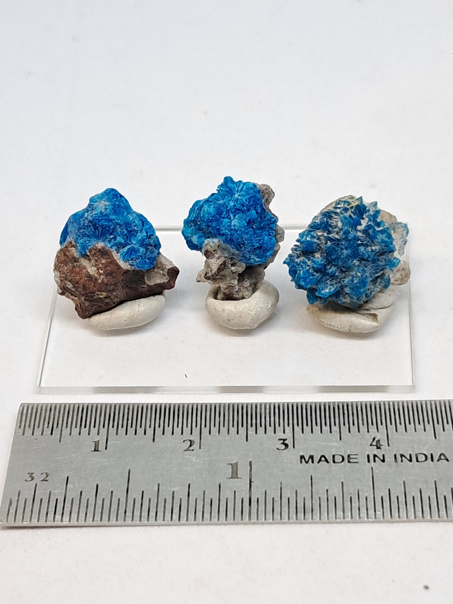 Set of 3 Pentagonites on Matrix (Wagholi) Rough Stone | Natural Crystal | Rare Mineral Specimen #CV43