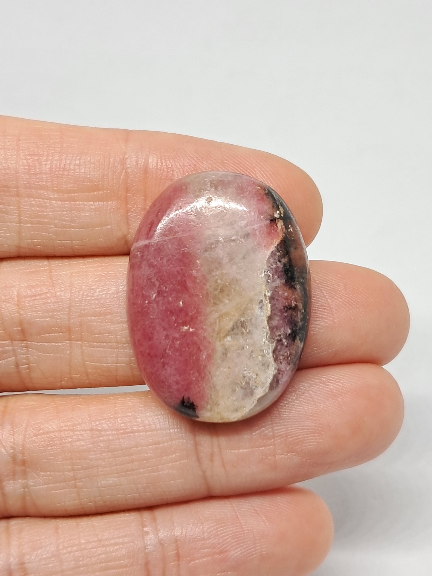 Rhodonite Cabochon | Natural Polished Stone #PQ10
