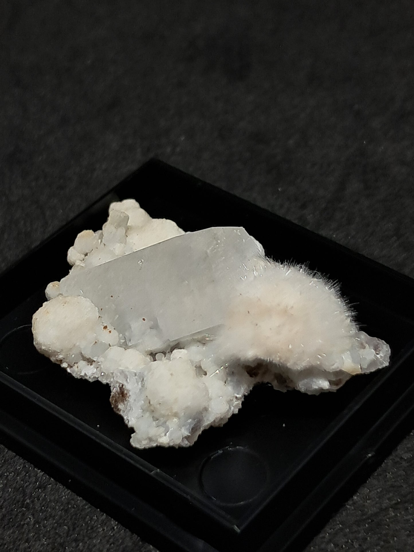 Okenite and Apophyllite on Gyrolite Matrix (Mumbai) Mineral Specimen | Collector Grade | Natural Crystal #OK6