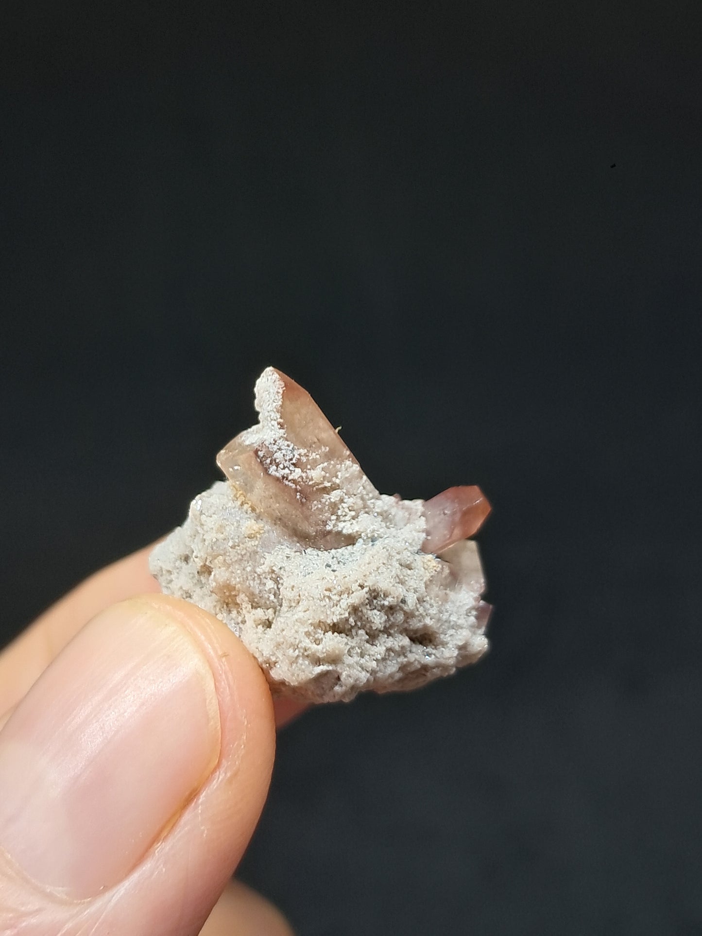 Cristales de topacio natural en matriz (México), piedra preciosa rara | Ejemplar mineral n.° TPZ16
