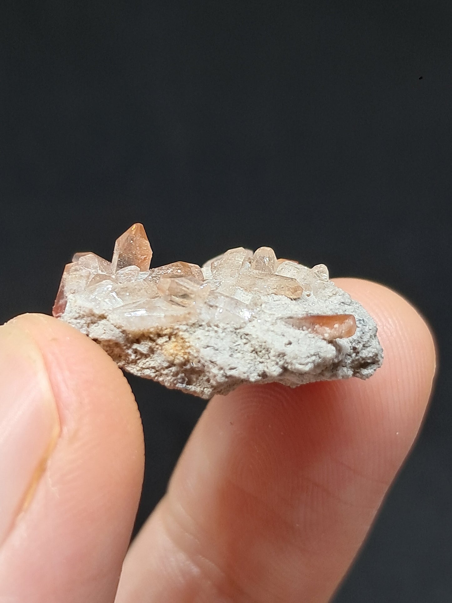 Cristales de topacio natural en matriz (México), piedra preciosa rara | Ejemplar mineral n.° TPZ15