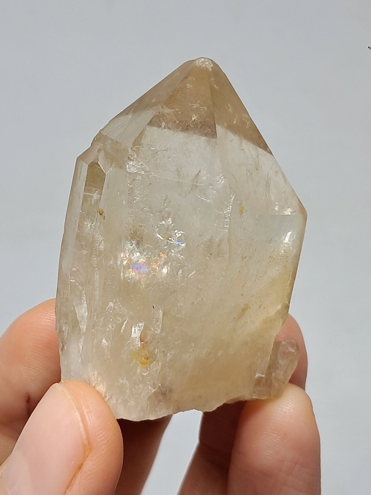 Natural Citrine "Kundalini" (Democratic Republic of Congo) Crystal Point | Mineral Specimen #CTN22