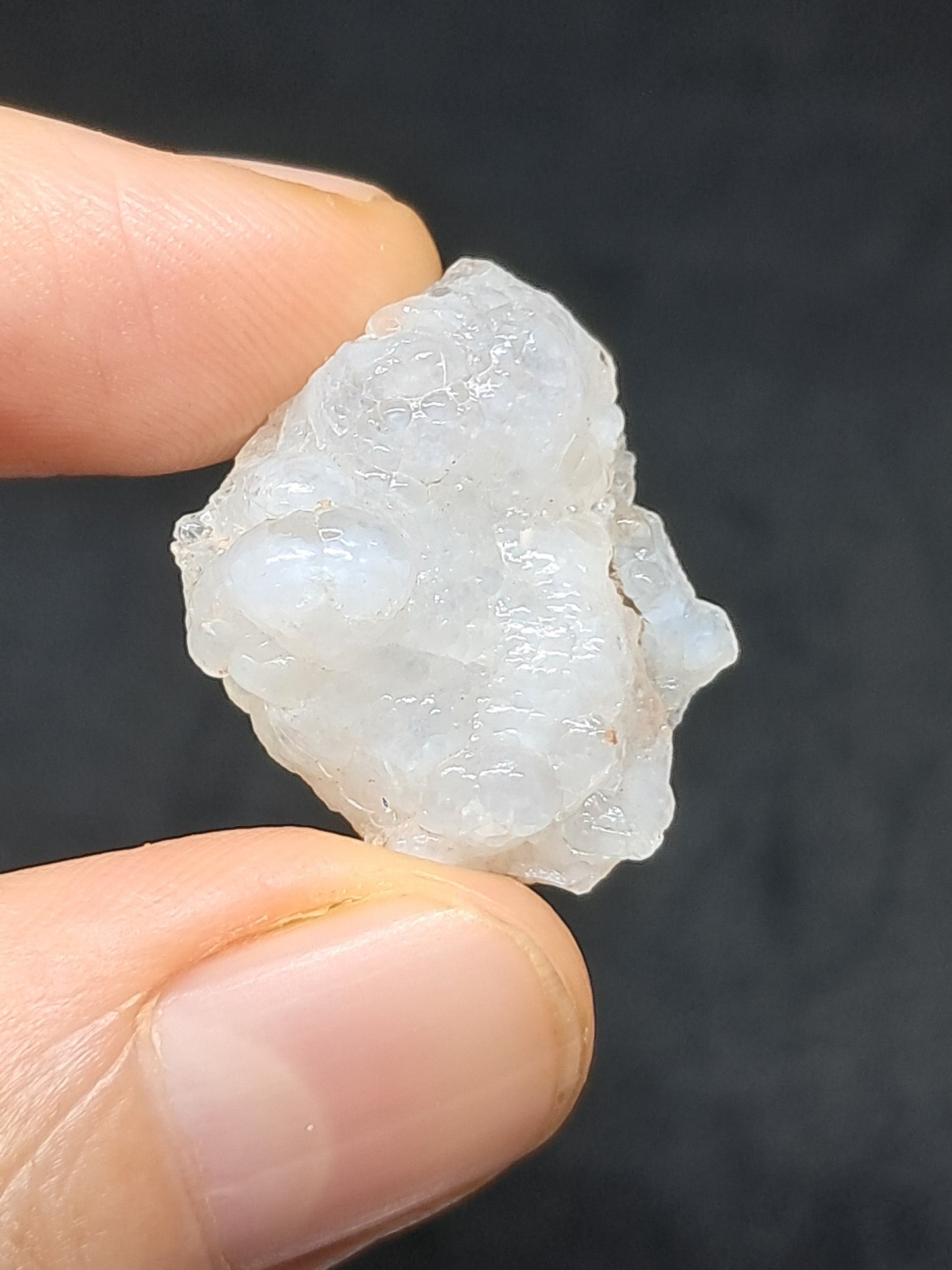 Ópalo hialita reactivo a los rayos UV (México), piedra de cristal en bruto | Ejemplar mineral n.° OH9