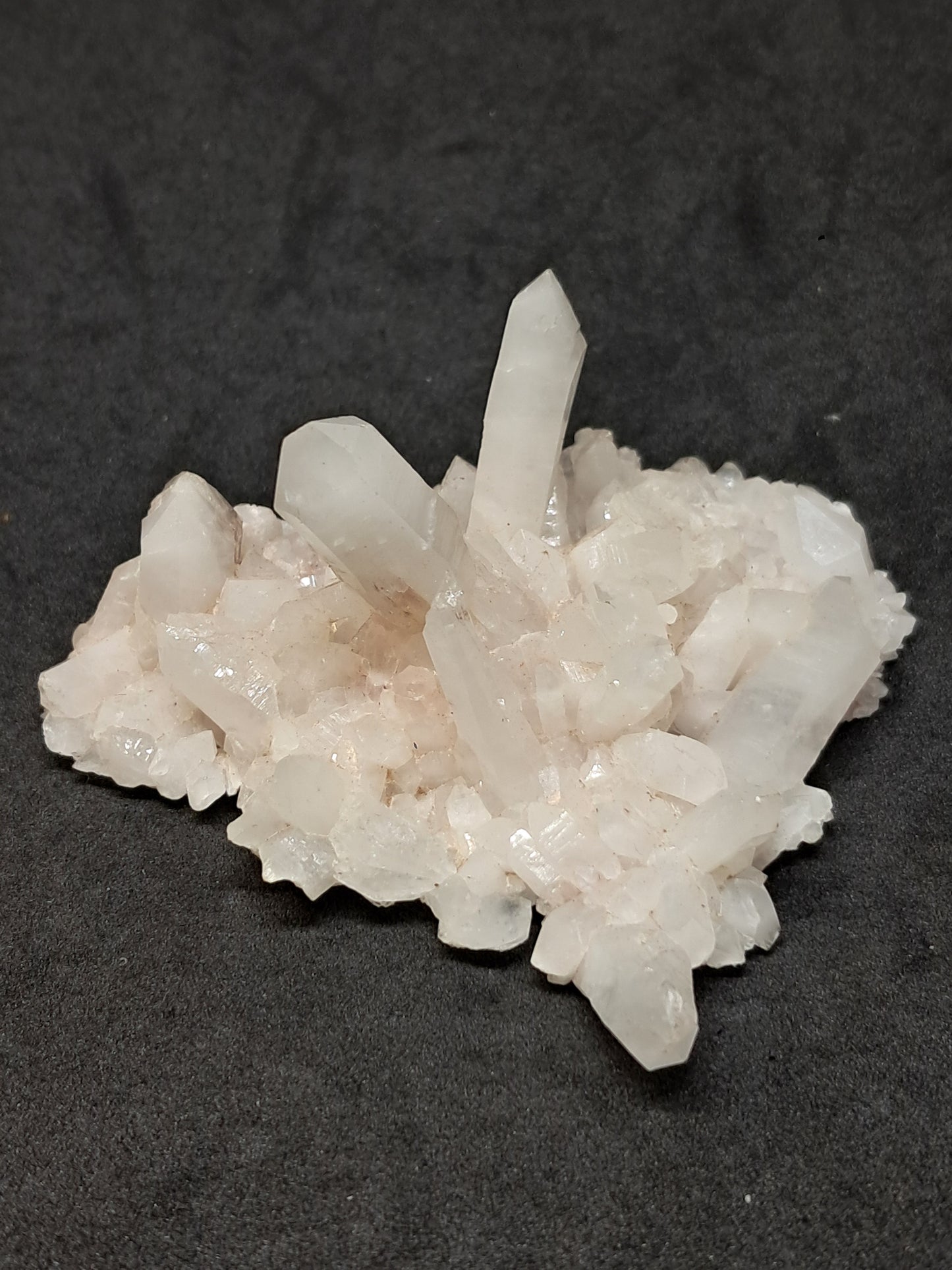 Quartz Cluster with White Chlorite (Himachal pradesh) | Milky Crystal #CH41