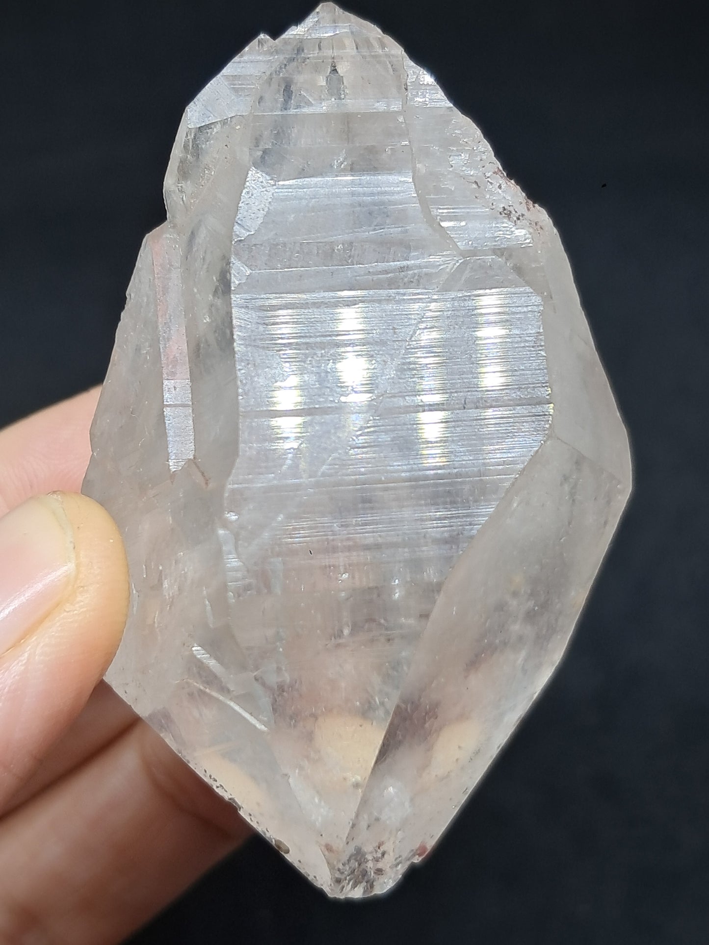 Himalayan Quartz Crystal Point with Pyrite Inclusions | Natural Stone | Mineral Specimen #CH52
