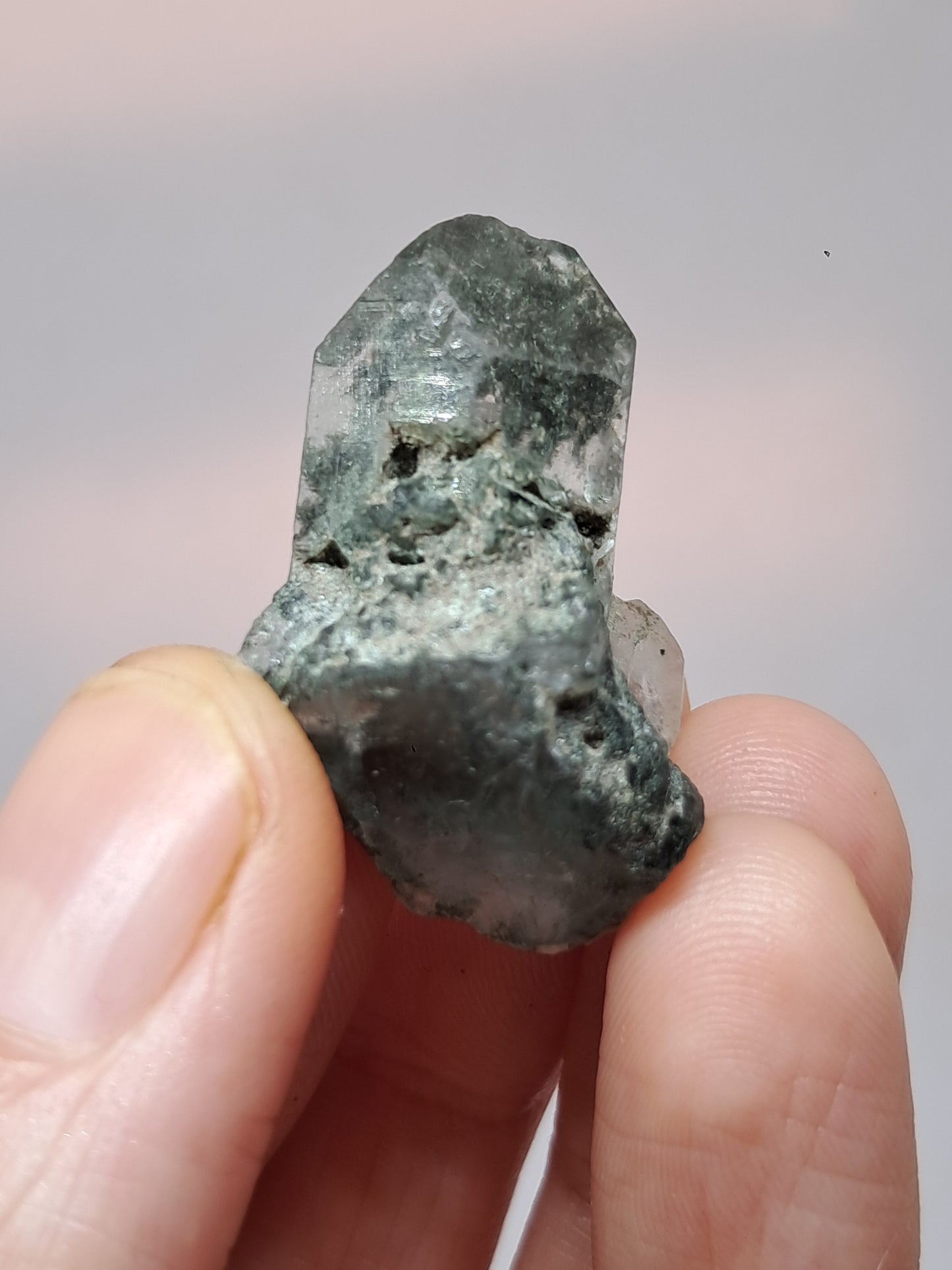 Chlorite Quartz (Kullu) Rough Stone | Natural Crystal Point | Mineral Specimen #CH49