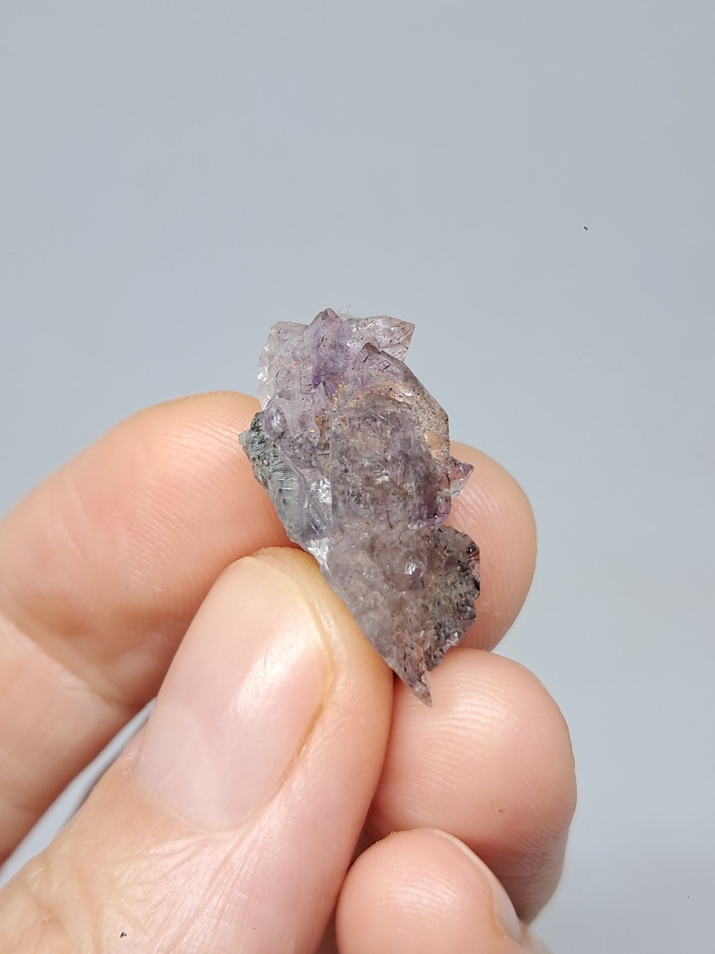 Set of 3 Amethyst from Karur w/ "Super Seven" Inclusions | Natural Crystals | Mineral Specimen #KA169