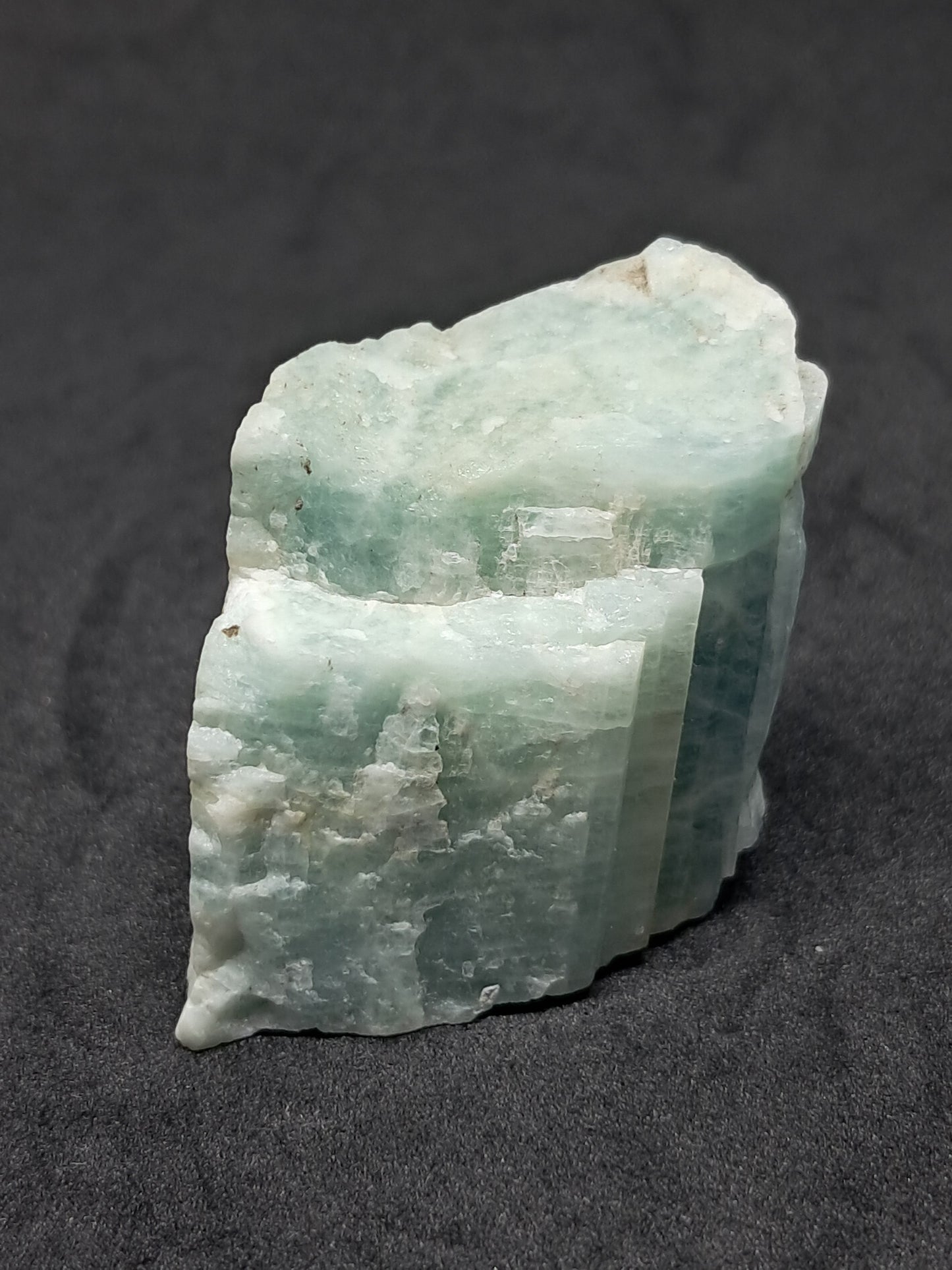 Aquamarine (Andhra Pradesh) Rough Hexagonal Crystal | Mineral Specimen #AQM5