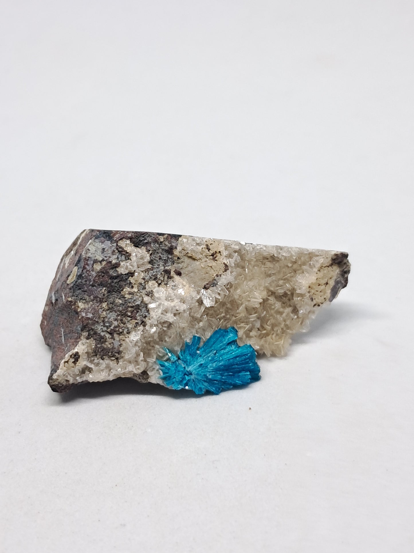 Cavansite on Heulandite Matrix (Wagholi) Rough Stone | Natural Crystal | Rare Mineral Specimen #CV16