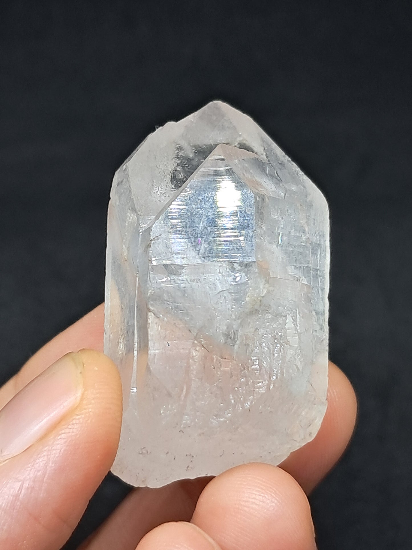 Himalayan Quartz Twin Crystal Point | Natural Etched Crystal | Rough Stone | Mineral Specimen #CH45