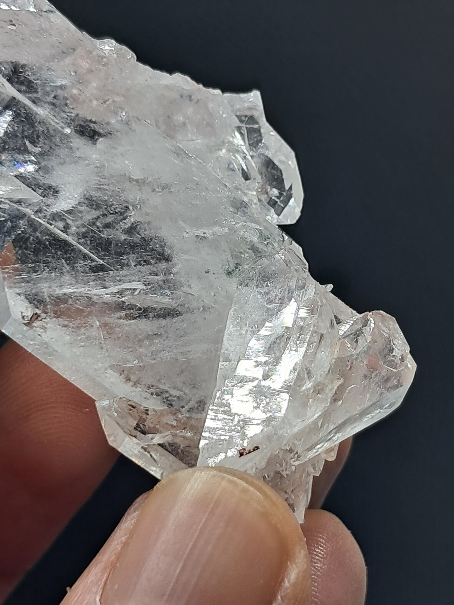 Punta Natural de Cuarzo Claro de la Formación Faden (Santander, Colombia) | Ejemplar Mineral n.° COQ6
