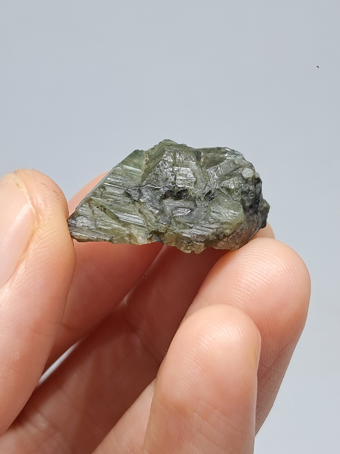 Natural Greenish-Blue *Teal* Sapphire Crystal (Karur) Rough Stone | Mineral Specimen #SP25