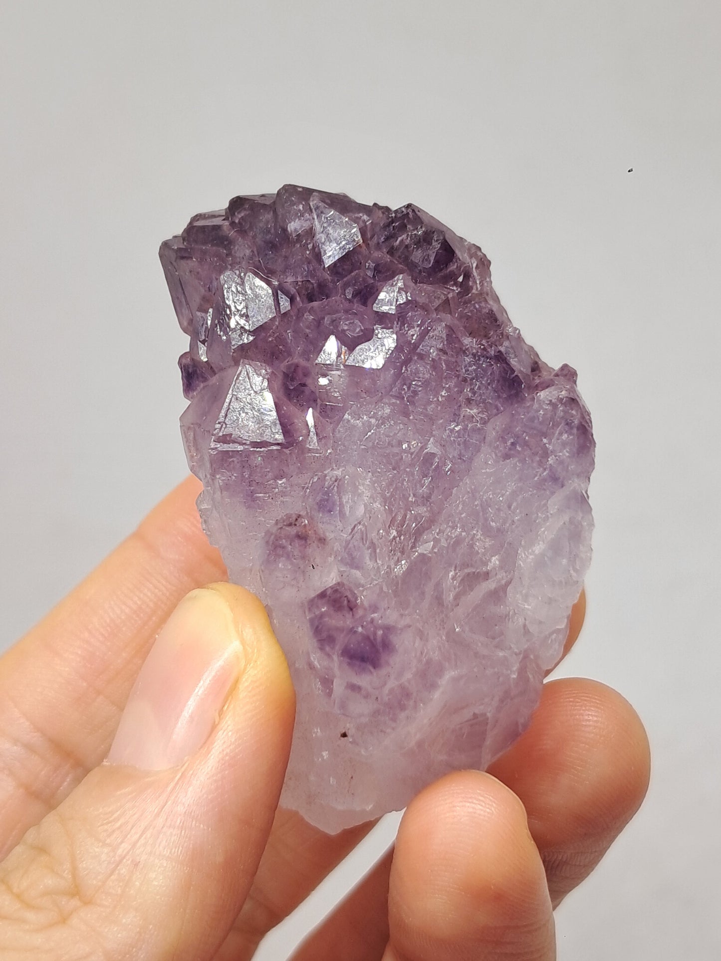 Clúster de cristal de amatista elestial (Karur) | Piedra Natural | Espécimen mineral #KA93