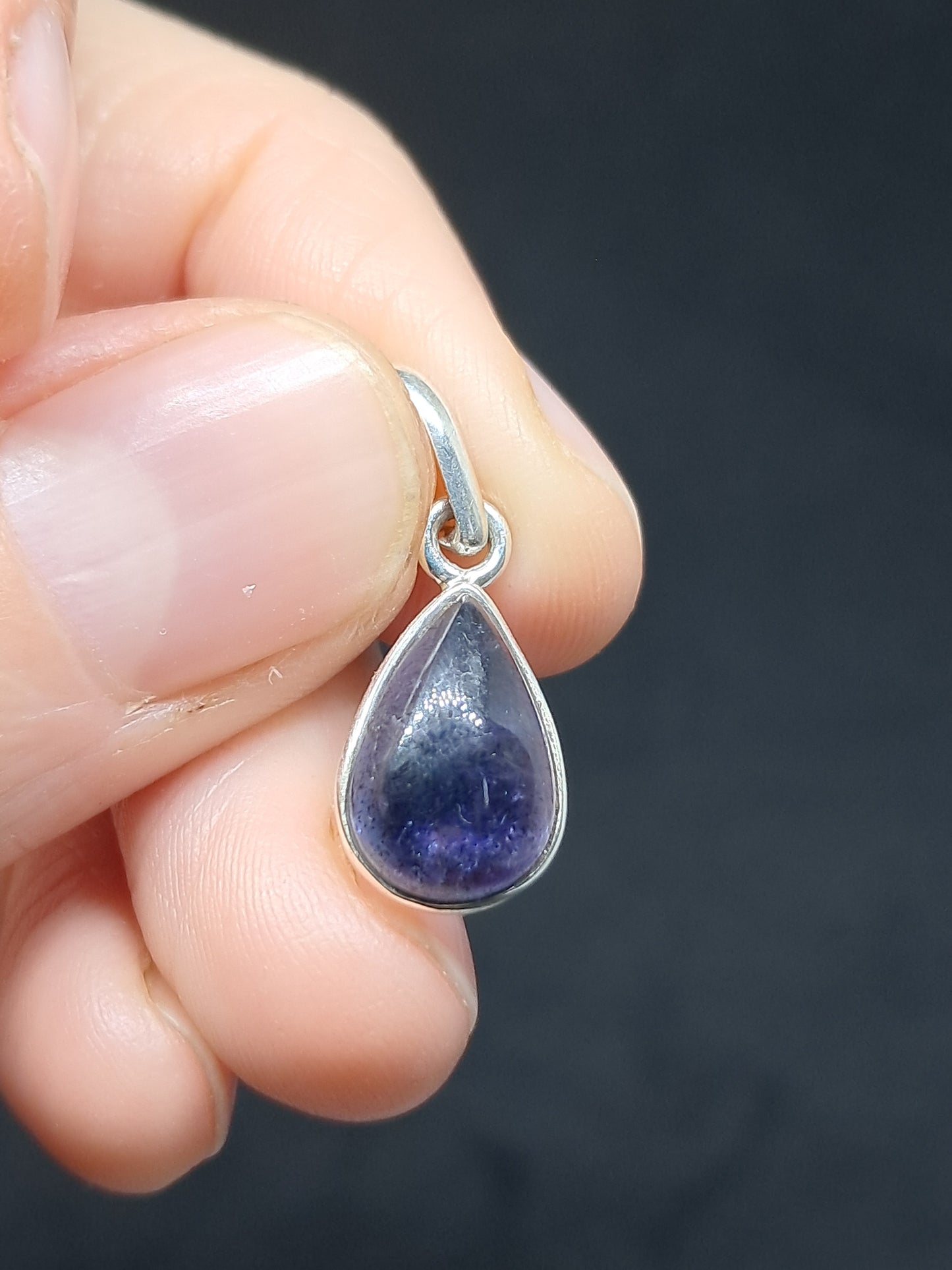 Iolite XS Silver Pendant