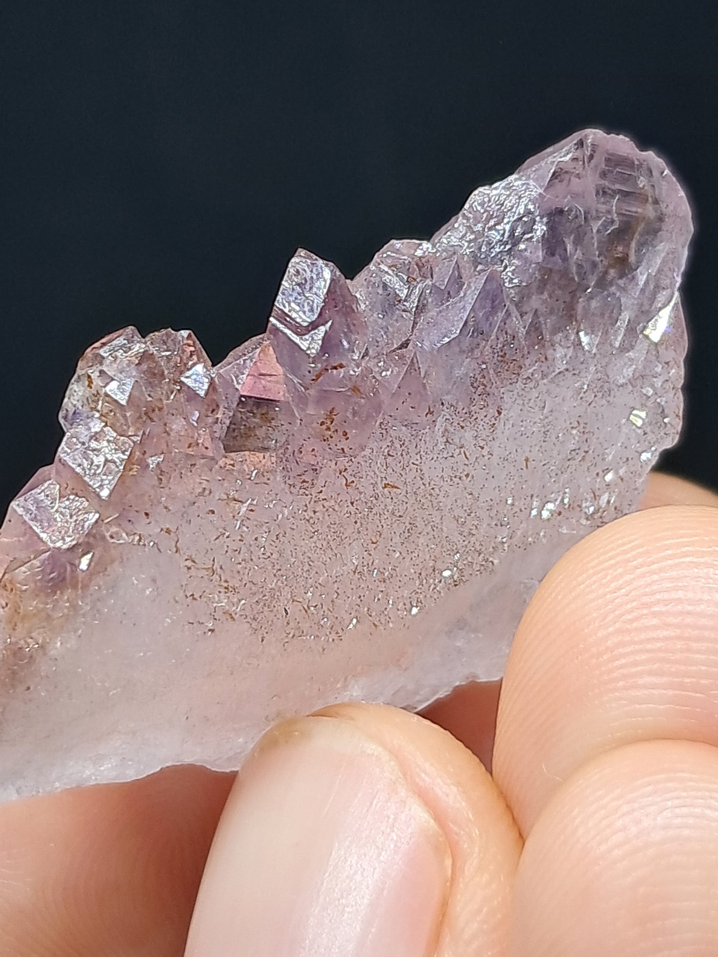 Elestial Amethyst w/ "Super Seven" inclusions (Karur) Crystal Cluster | Natural Stone | Mineral Specimen #KA88