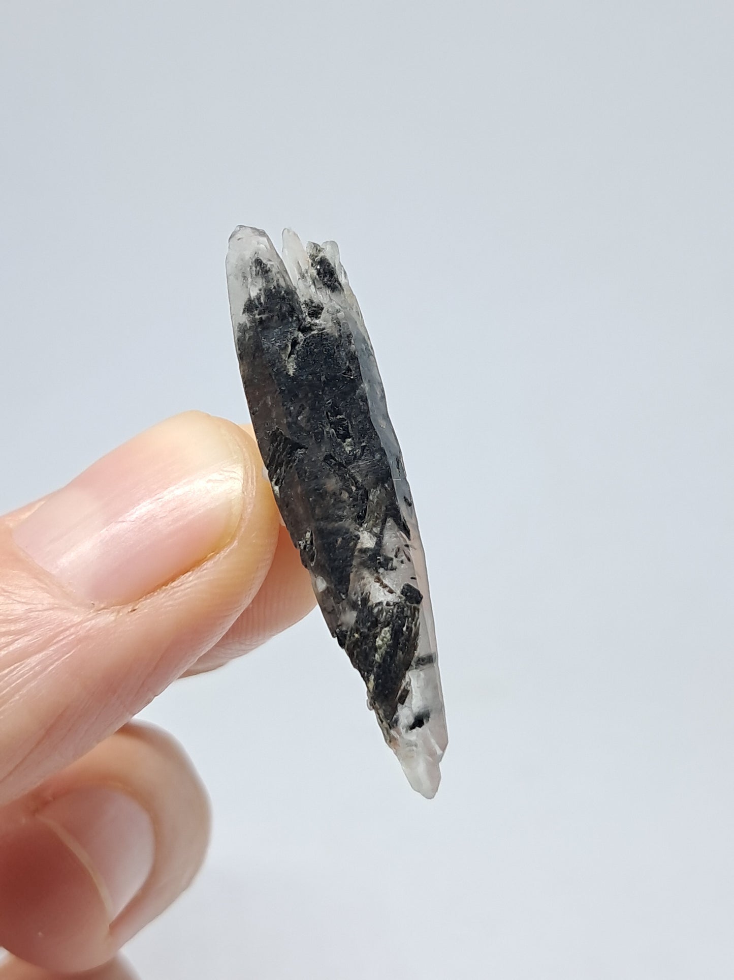 Tourmalinated Quartz Biterminated Crystal (Non-precious stone) #TQ24
