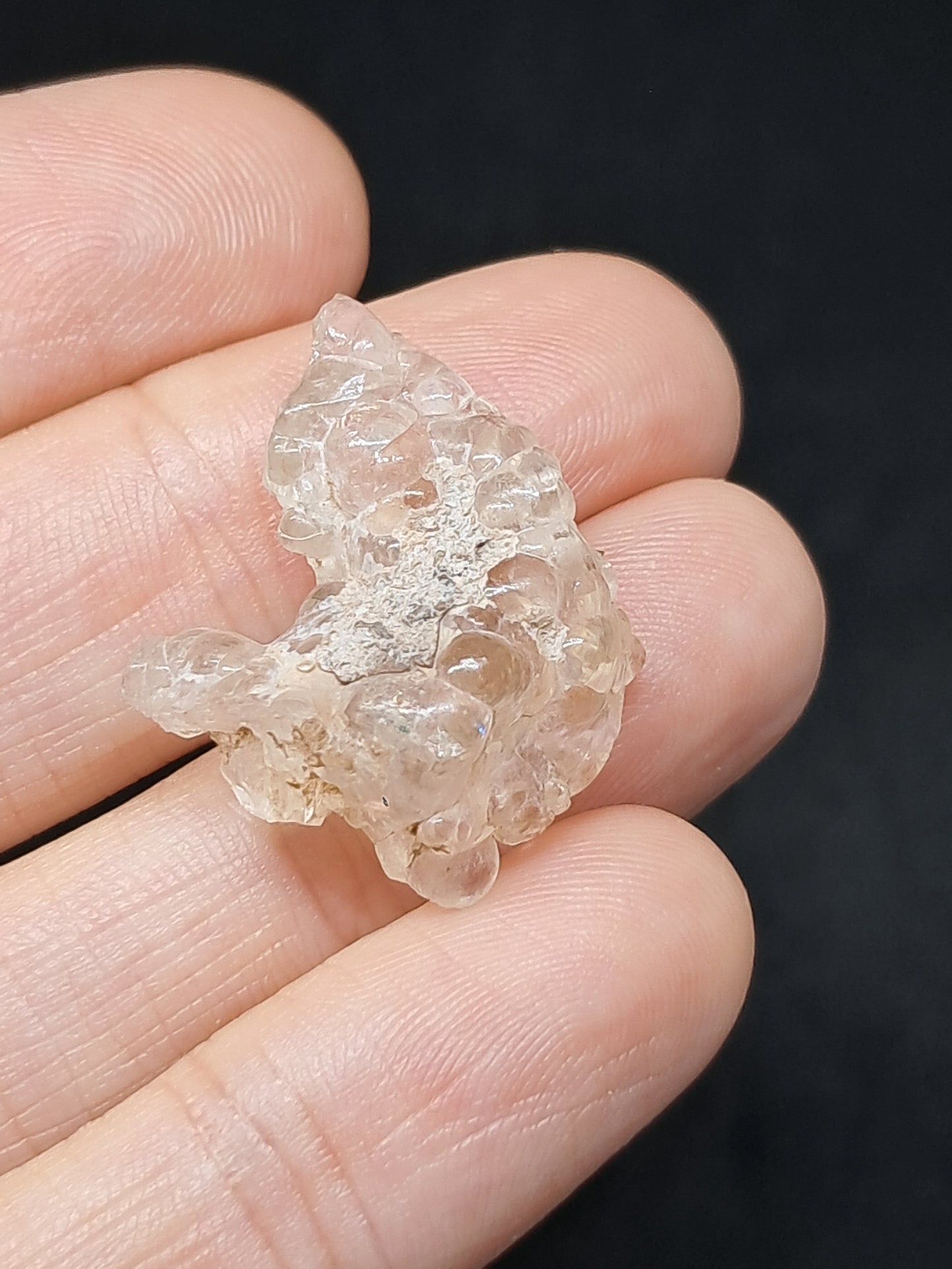 Ópalo hialita (México) Piedra de cristal en bruto | Ejemplar mineral n.° OH8