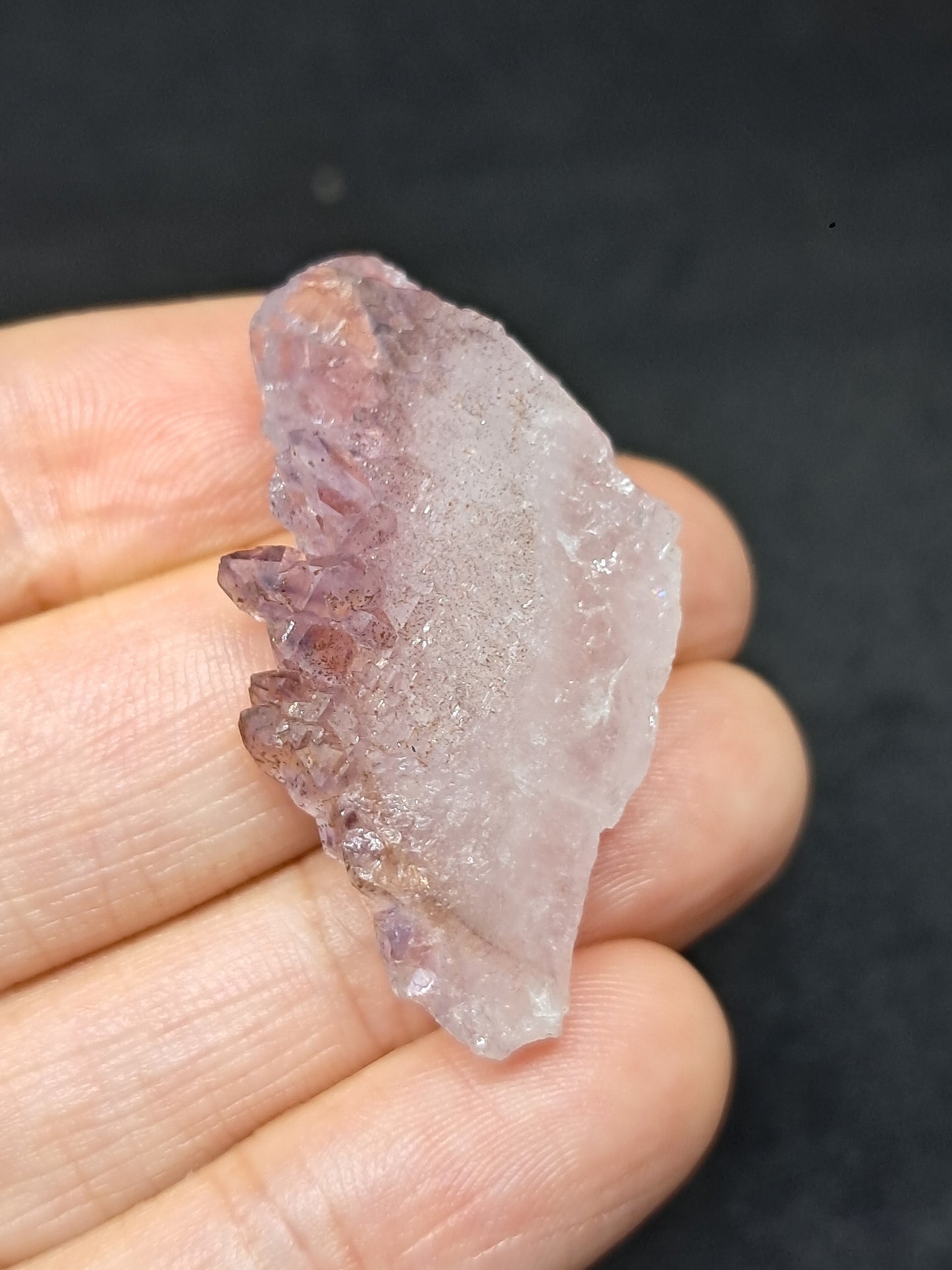 Elestial Amethyst w/ "Super Seven" inclusions (Karur) Crystal Cluster | Natural Stone | Mineral Specimen #KA88