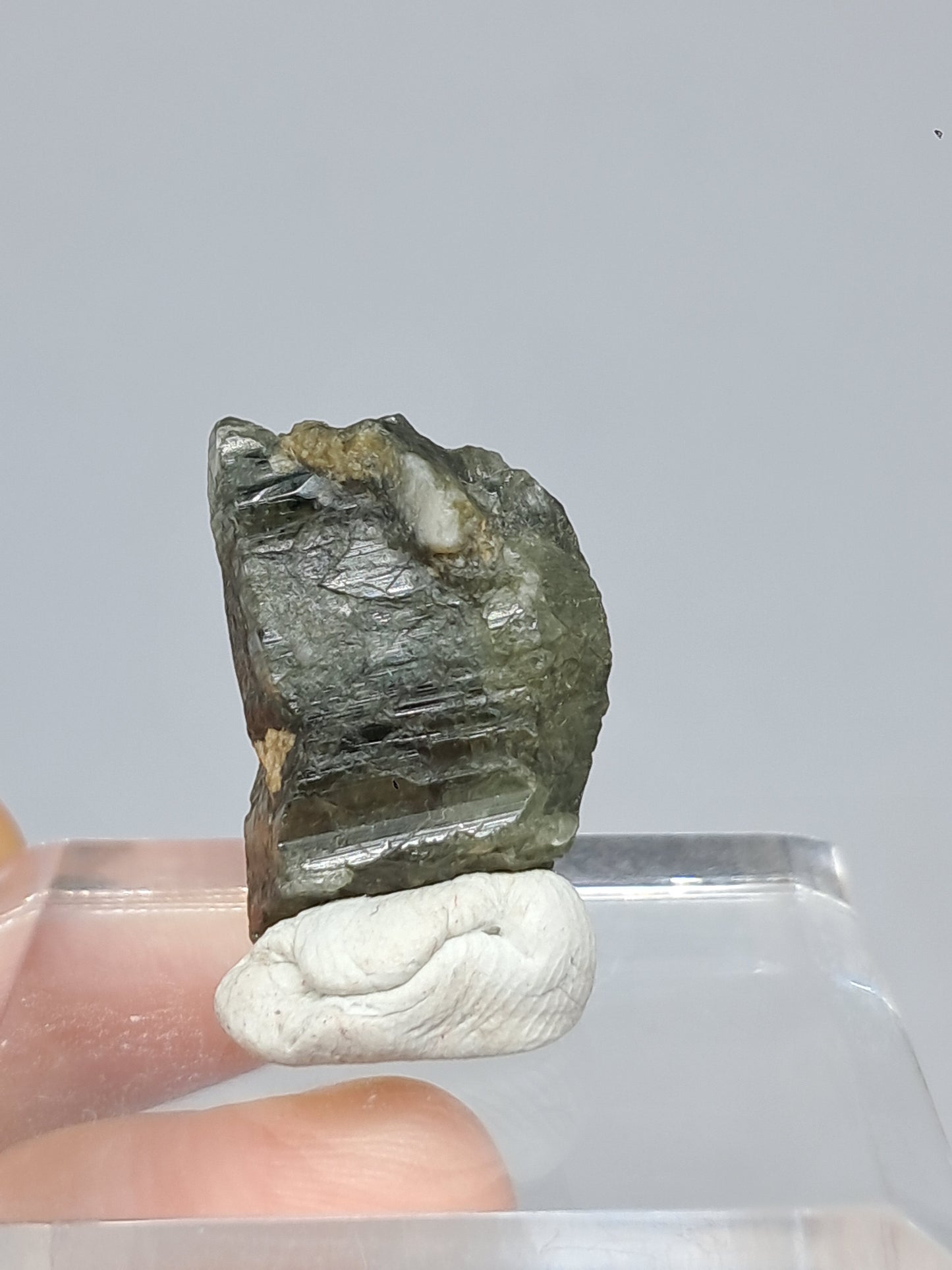 Natural Greenish-Blue *Teal* Sapphire Crystal (Karur) Rough Stone | Mineral Specimen #SP21