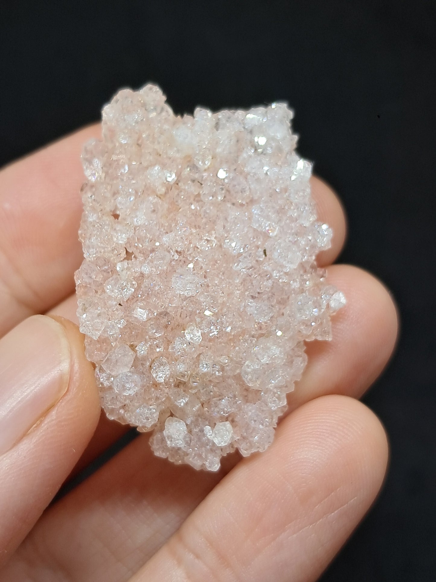 Pink Apophyllite On Quartz Floater Cluster (Ajanta) Natural Crystal | Mineral Specimen #APP3
