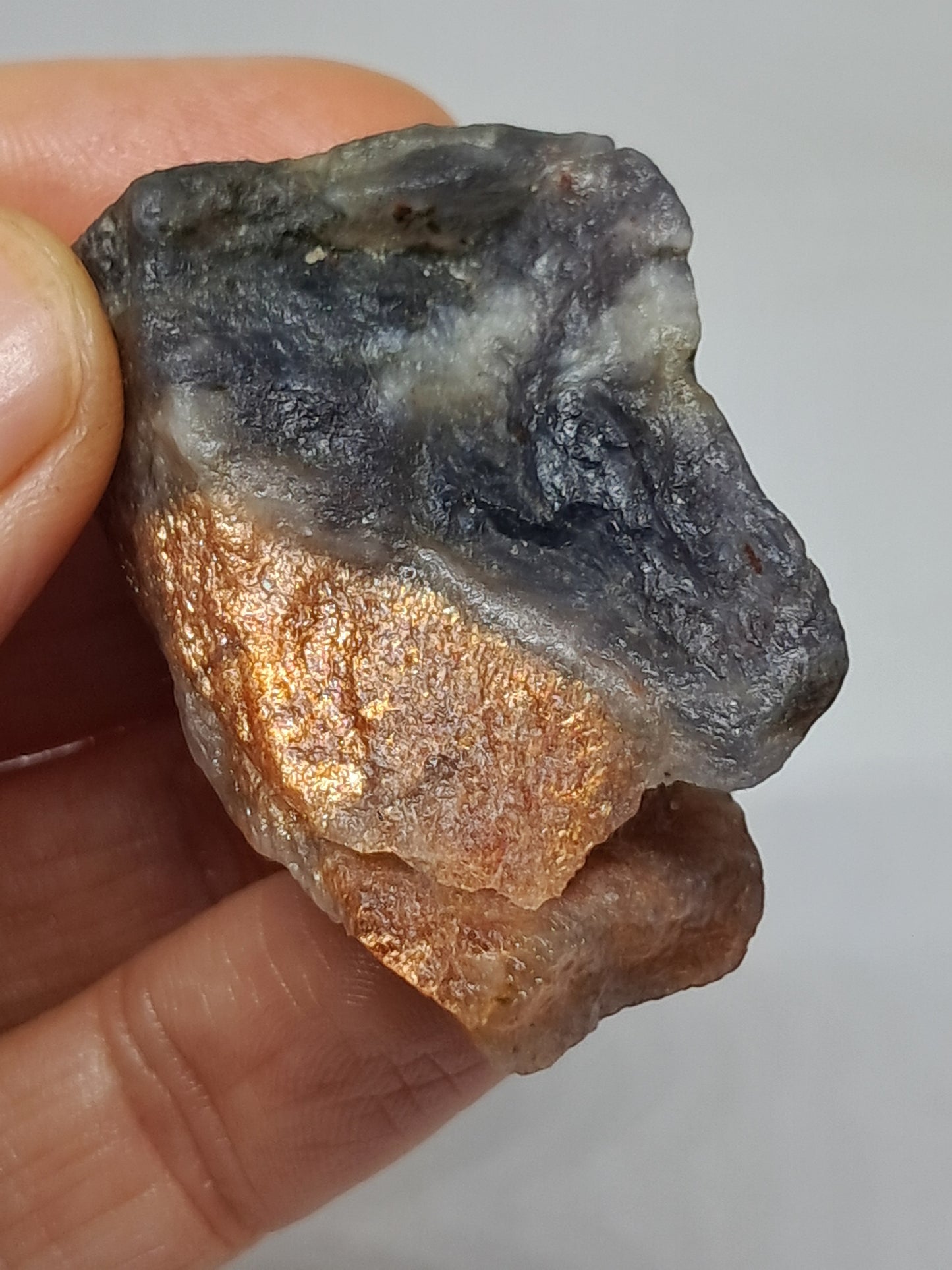 Sunstone w/ Iolite (Tamil Nadu) Rough Stone | Natural Crystal | Mineral Specimen #SI15