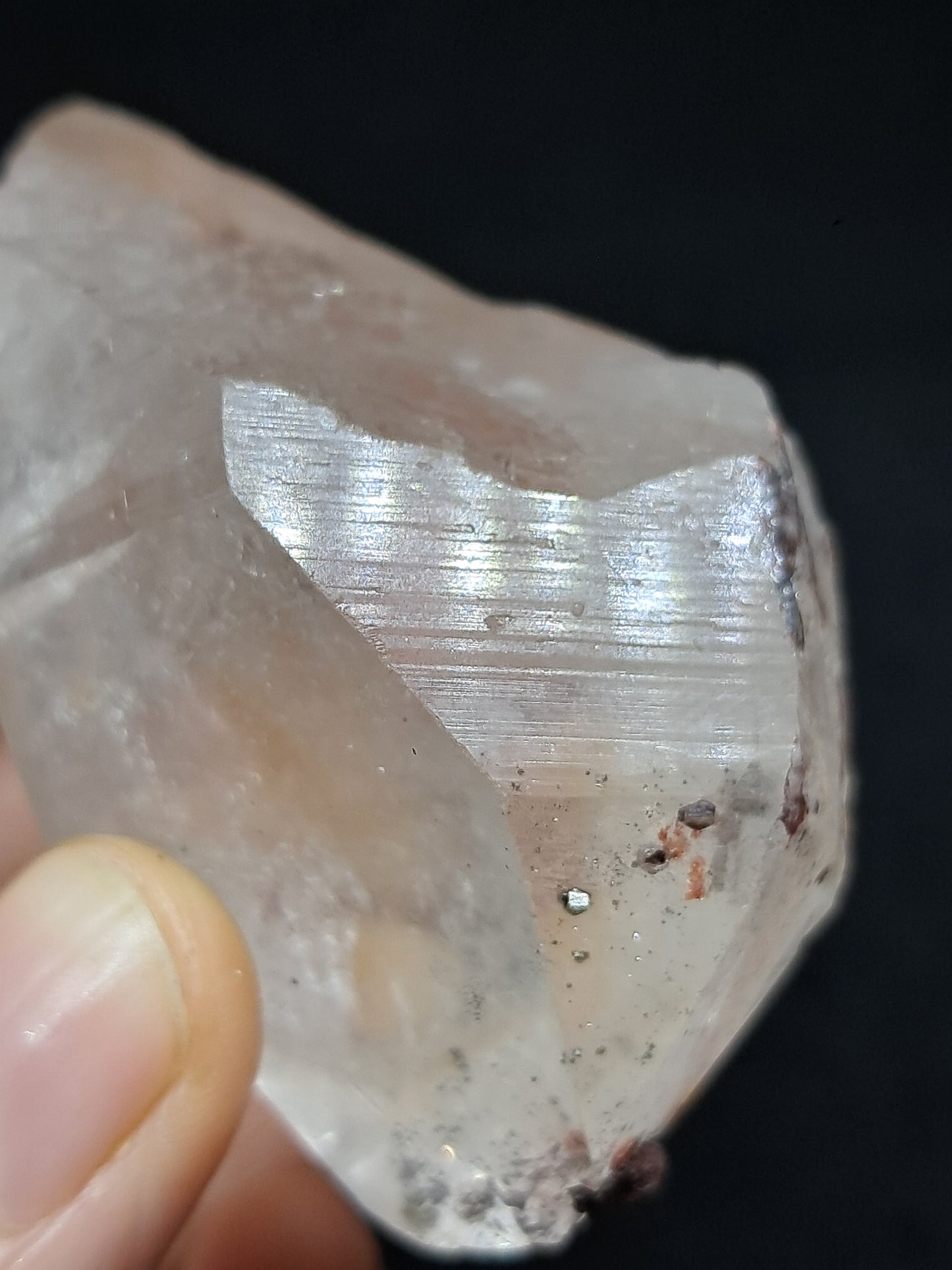 Himalayan Quartz Crystal Point with Pyrite Inclusions | Natural Stone | Mineral Specimen #CH52