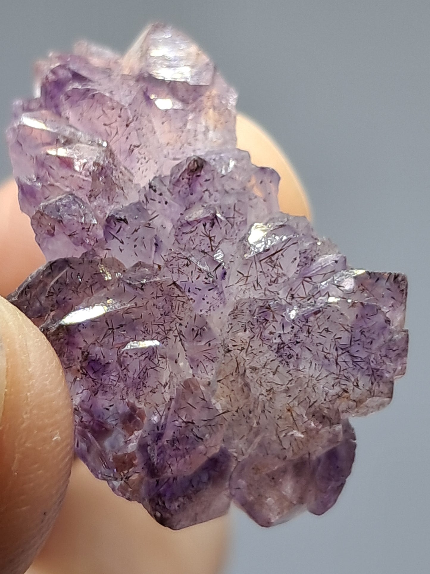 Amethyst Scepter Cluster w/ Goethite (Karur) Crystal Cluster | Natural Stone | Mineral Specimen #KA47